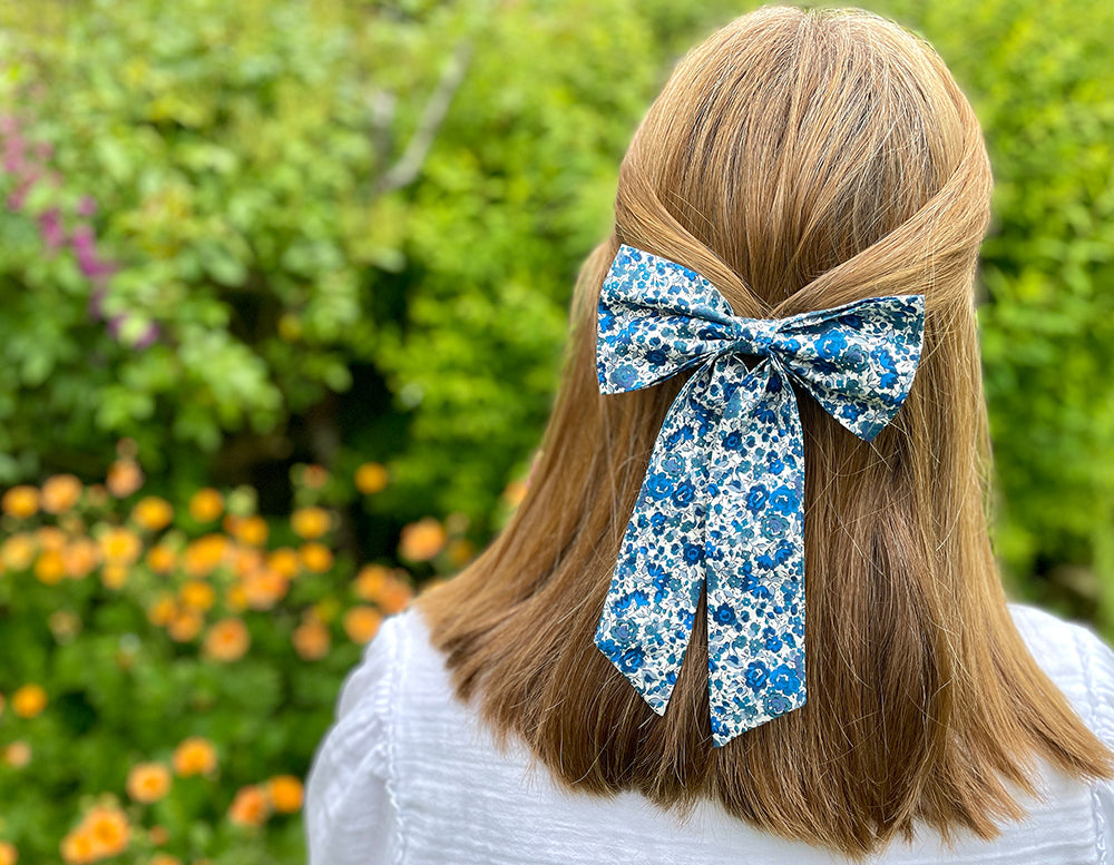 Blog: How to style your Liberty print large bow clip | Holme & Moss