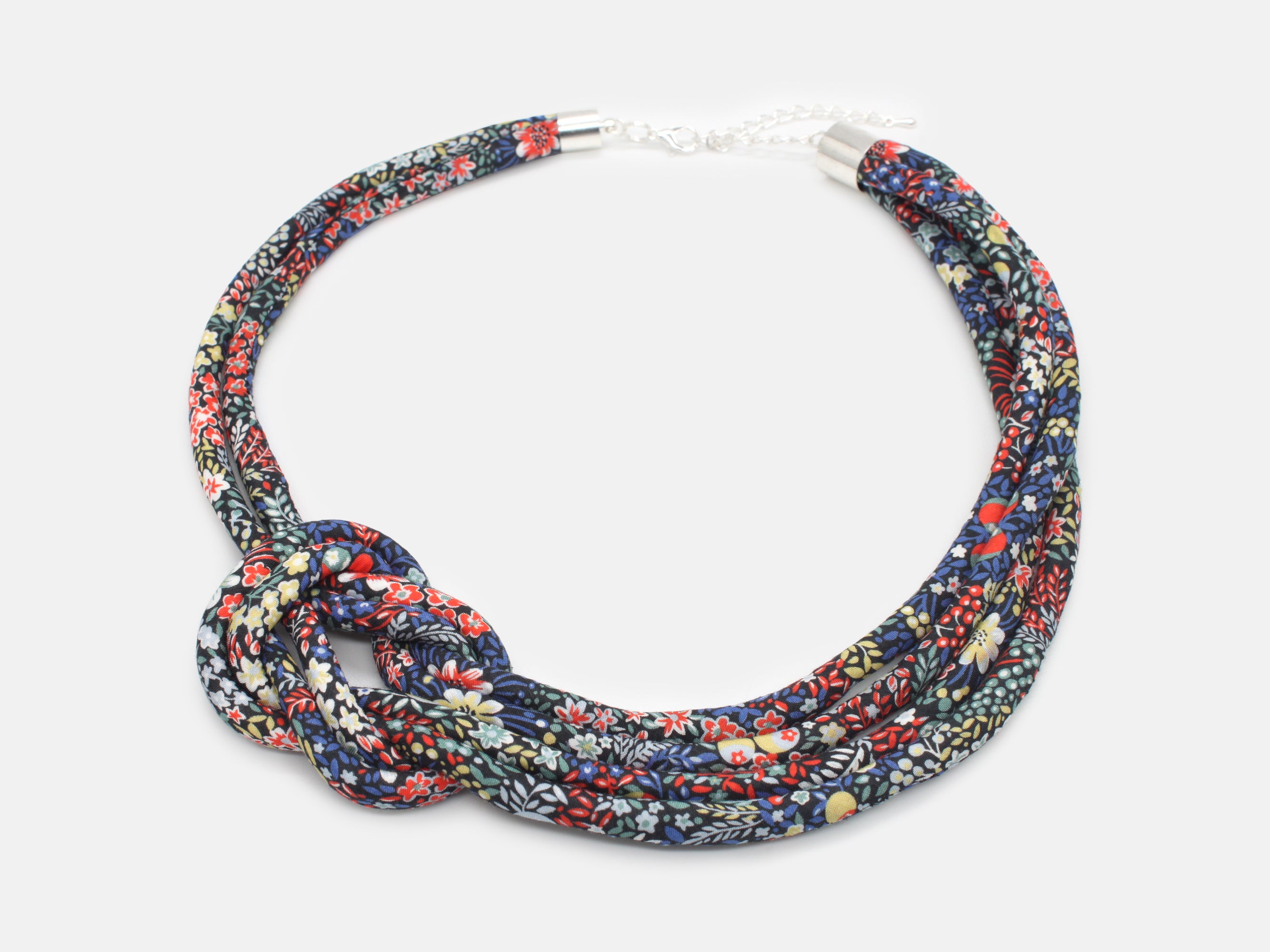 Bunny Bosworth Reef Knot Necklace - Liberty Elderberry A Print | Holme & Moss