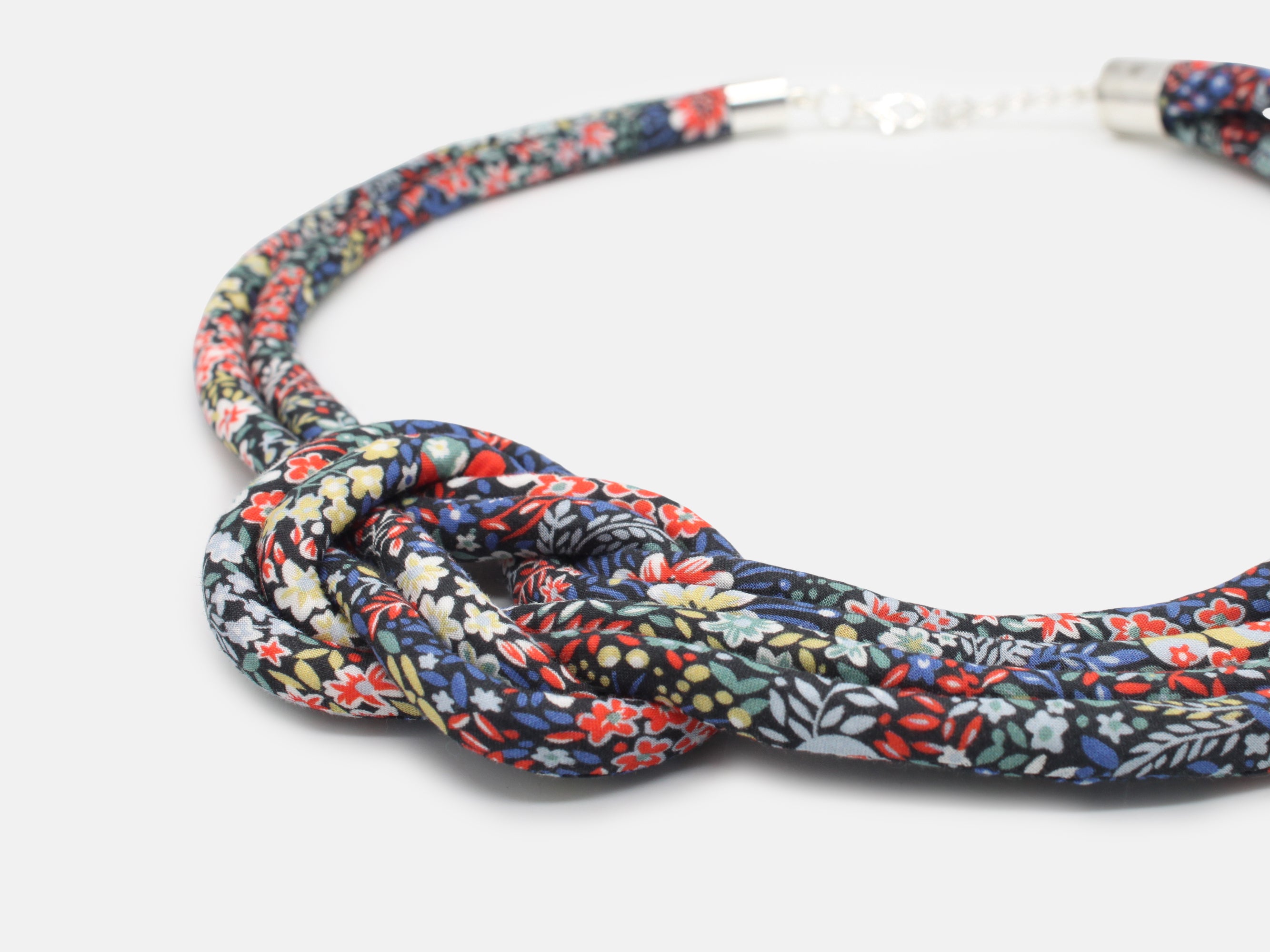 Bunny Bosworth Reef Knot Necklace - Liberty Elderberry A Print | Holme & Moss