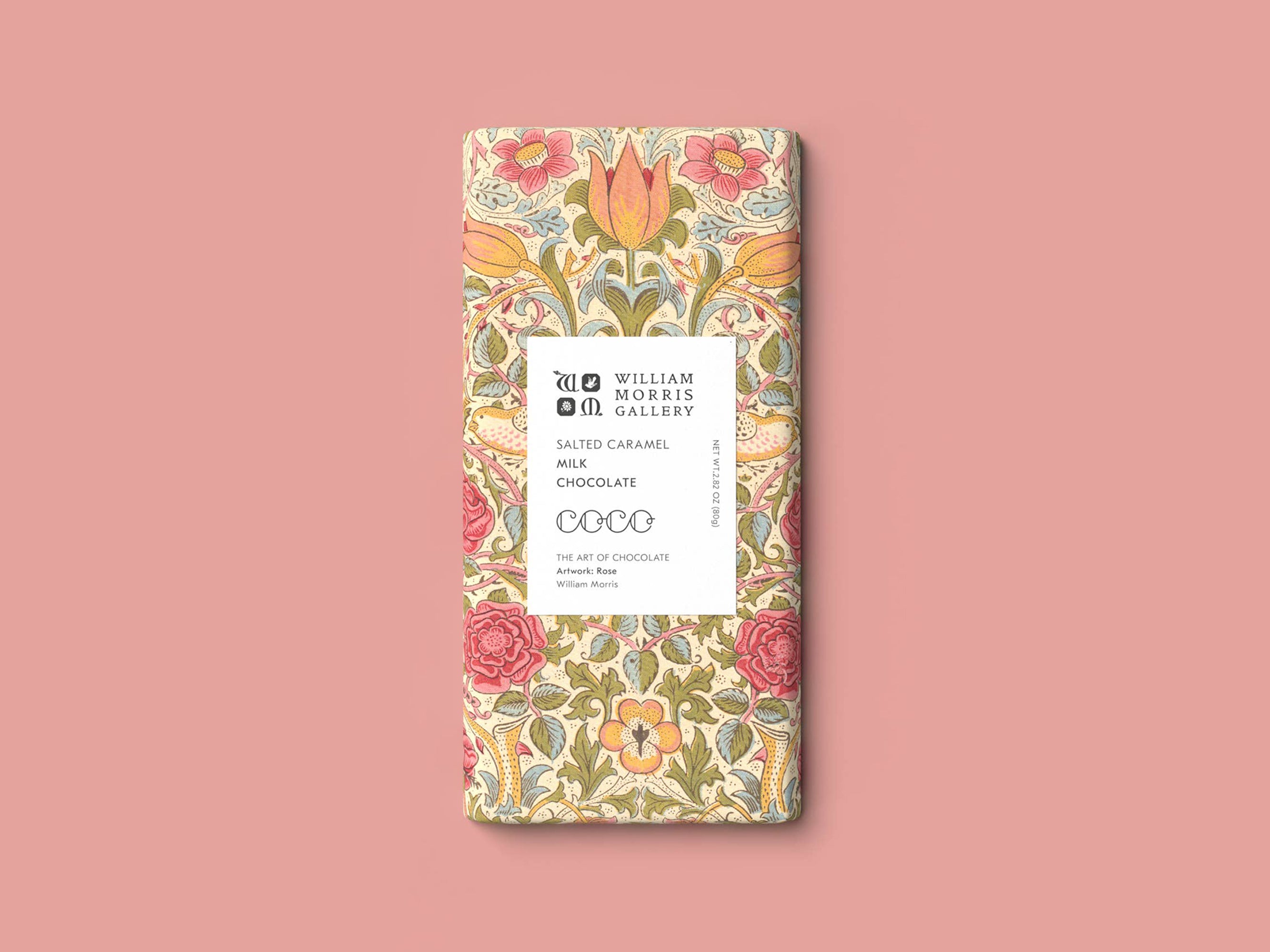 COCO Chocolatier Salted Caramel Milk Chocolate William Morris Limited Edition | Holme & Moss