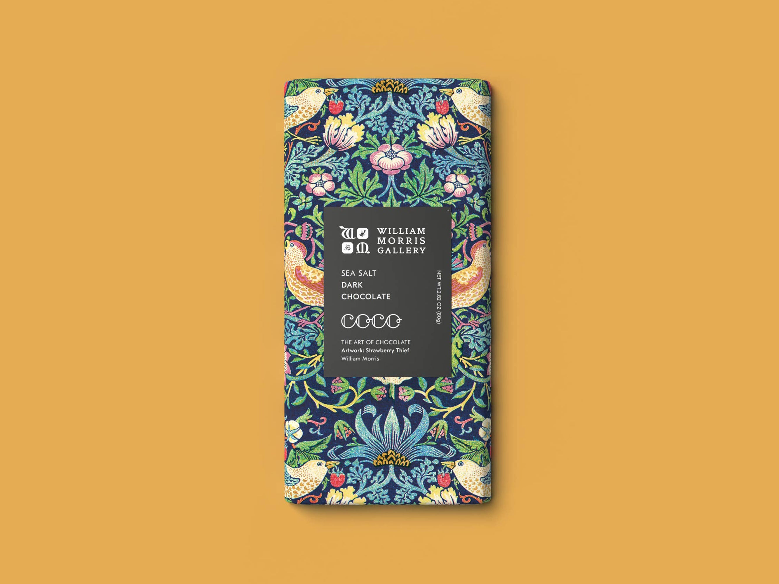 COCO Chocolatier Sea Salt Dark Chocolate William Morris Limited Edition | Holme & Moss