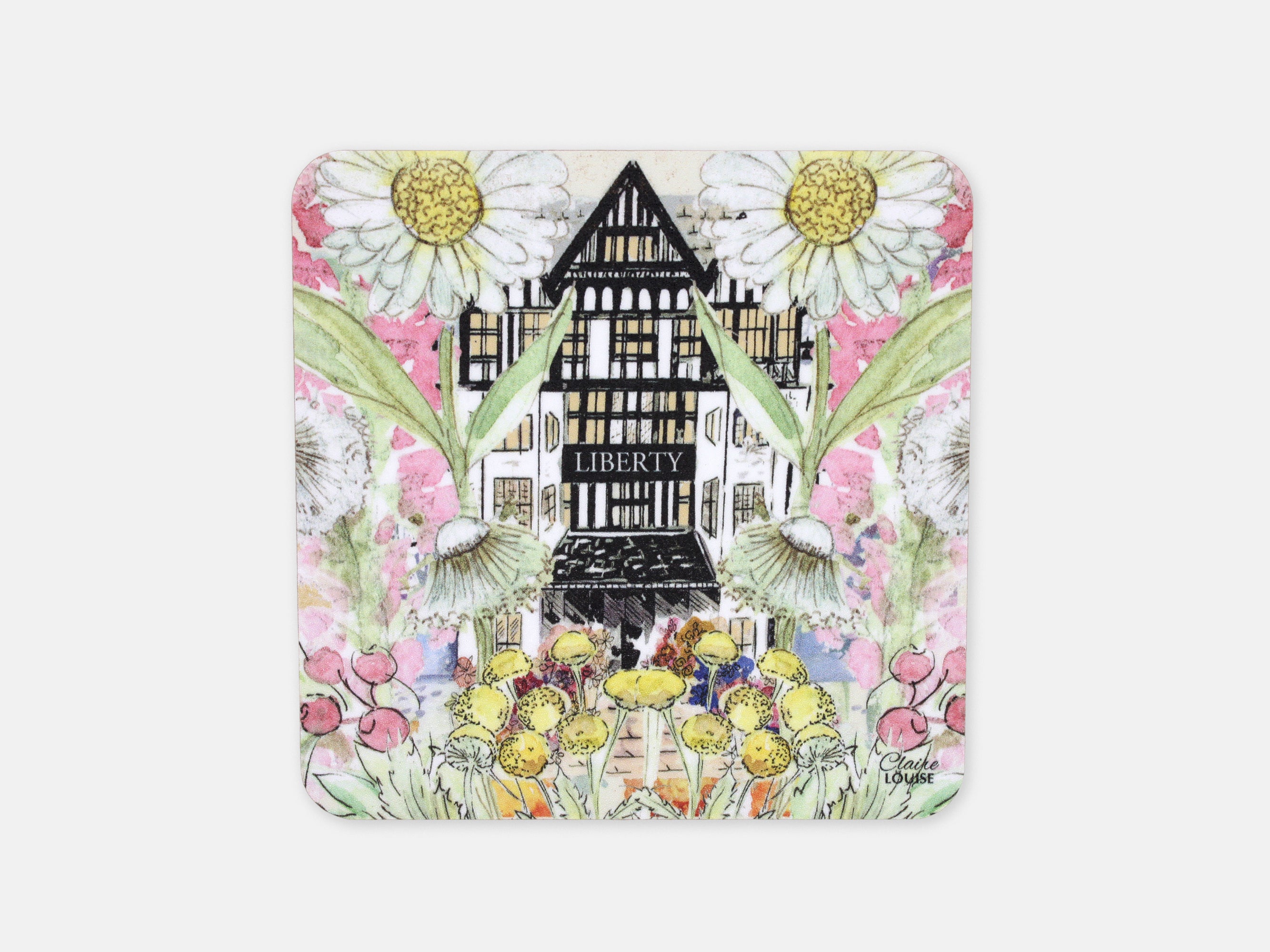 Liberty In Full Bloom Drinks Coaster | By Claire Louise Hill | Holme & Moss
