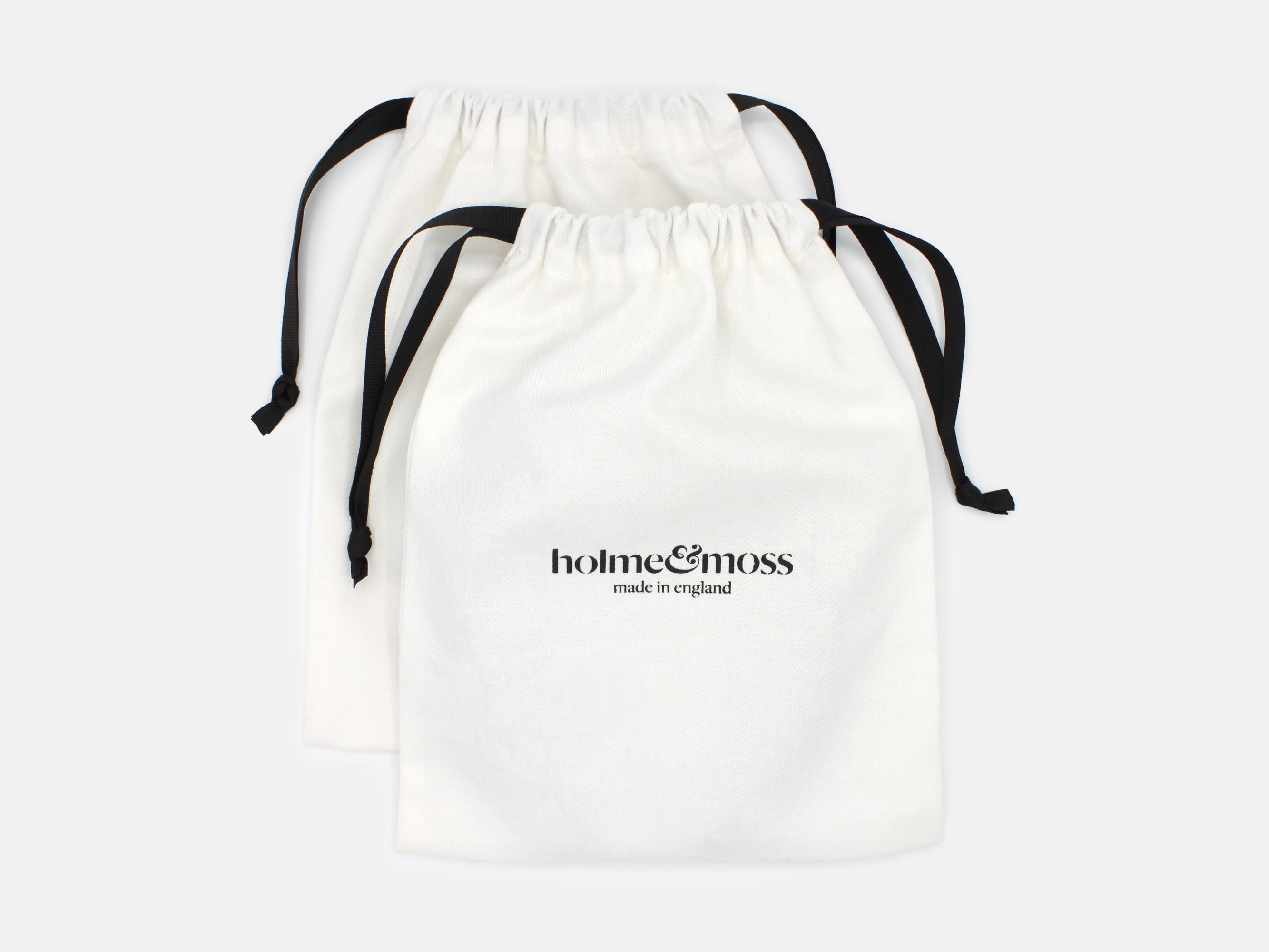 Holme & Moss Cotton Drawstring Dust Bag or Gift Bag for Headbands | Holme & Moss