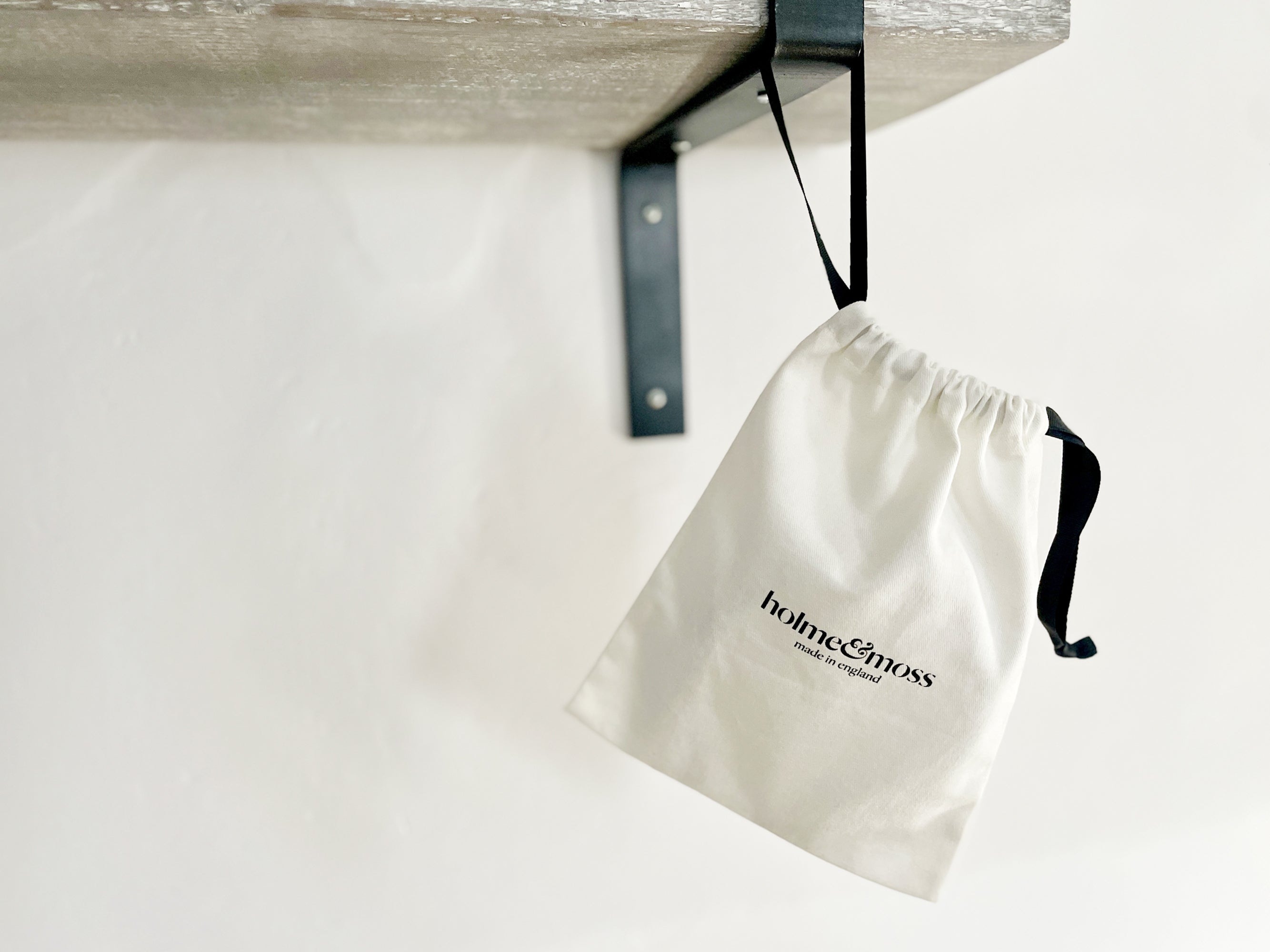 Holme & Moss Cotton Drawstring Dust Bag or Gift Bag for Headbands | Holme & Moss