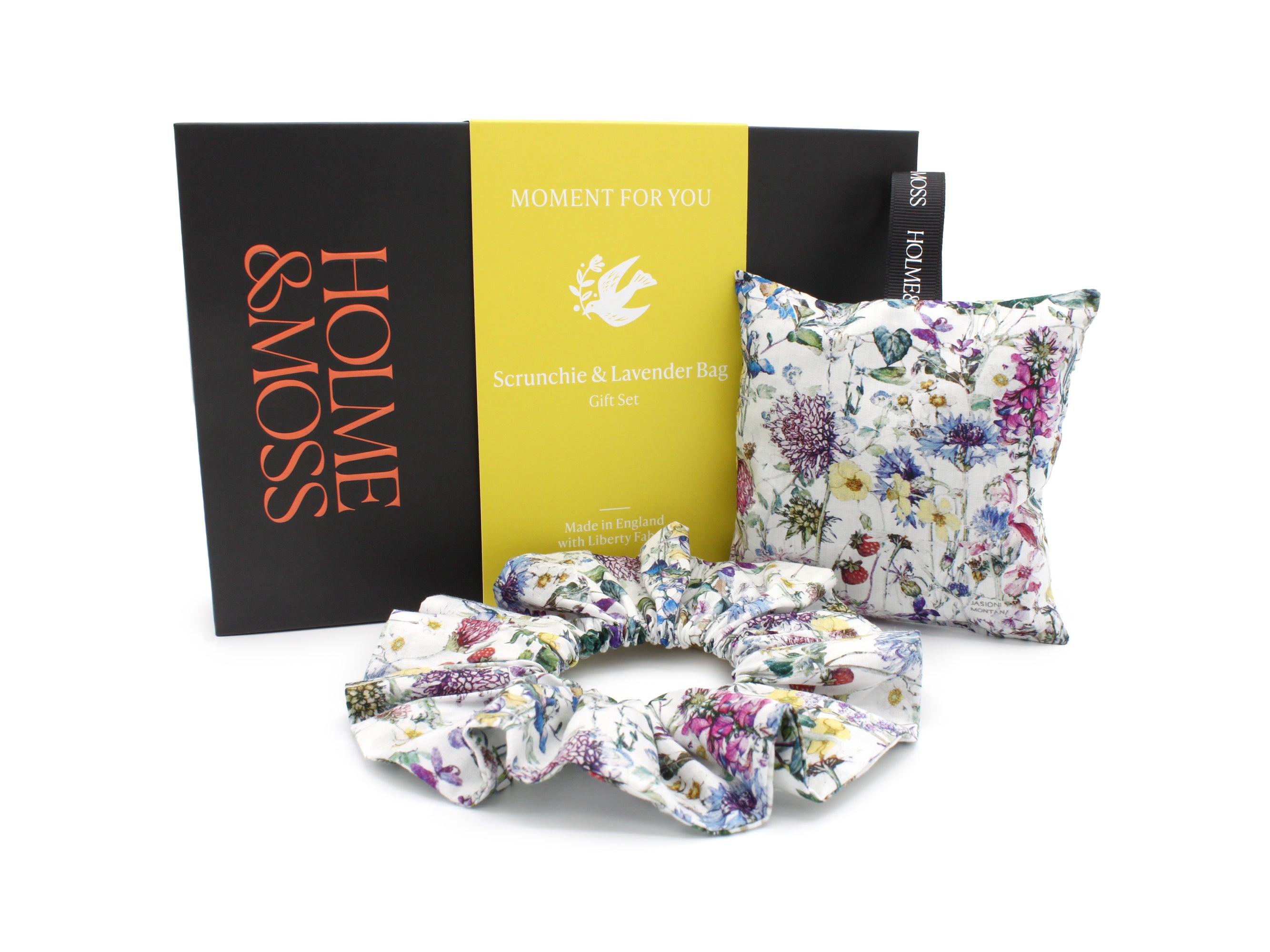 Scrunchie and Lavender Bag Gift Set – Liberty Wild Flowers A Print | Holme & Moss