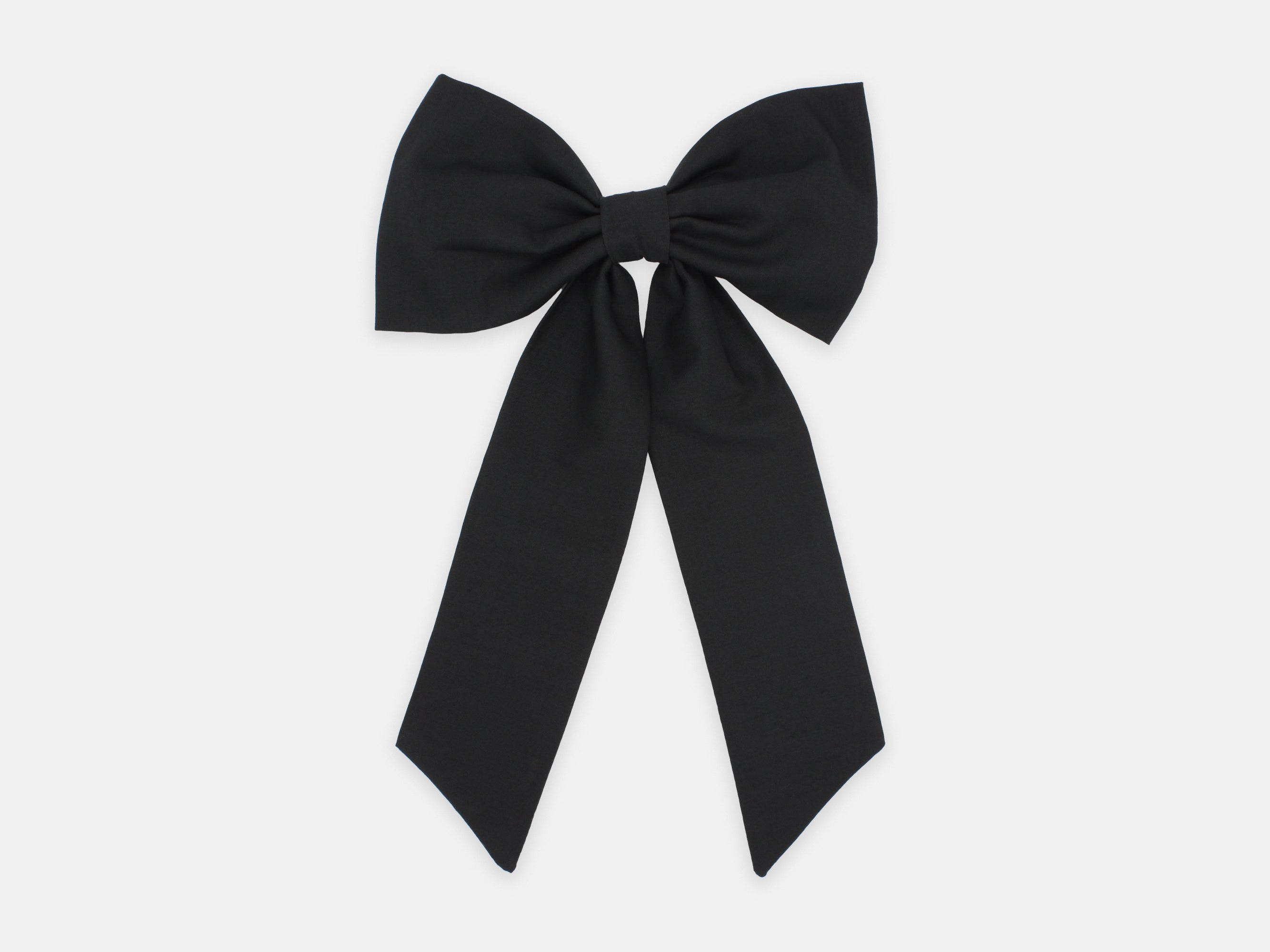 Large Bow Alligator Hair Clip, Liberty London Black F Print | Holme & Moss
