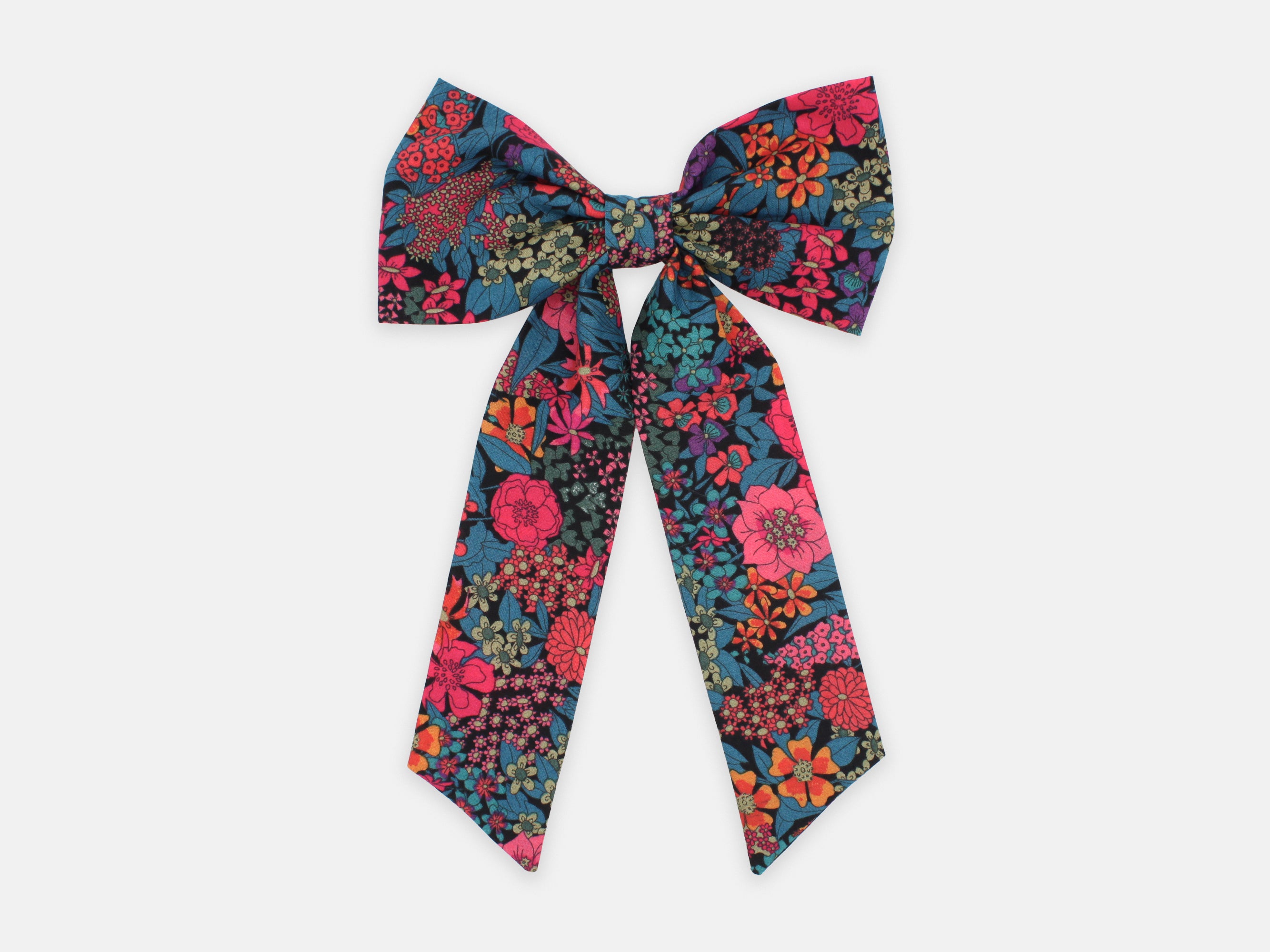 Large Bow Alligator Hair Clip, Liberty London Ciara C Print | Holme & Moss
