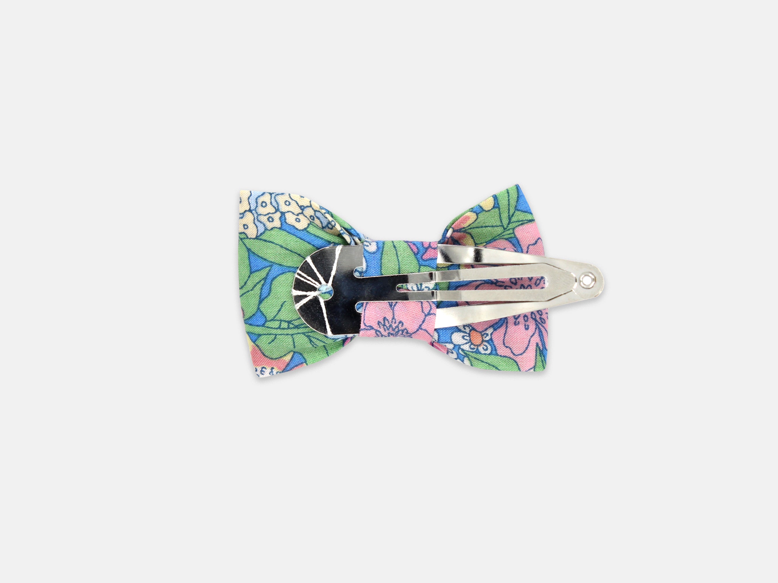 Small Bow Hair Clip - Snap Clip, Liberty London Ciara J Print | Holme & Moss