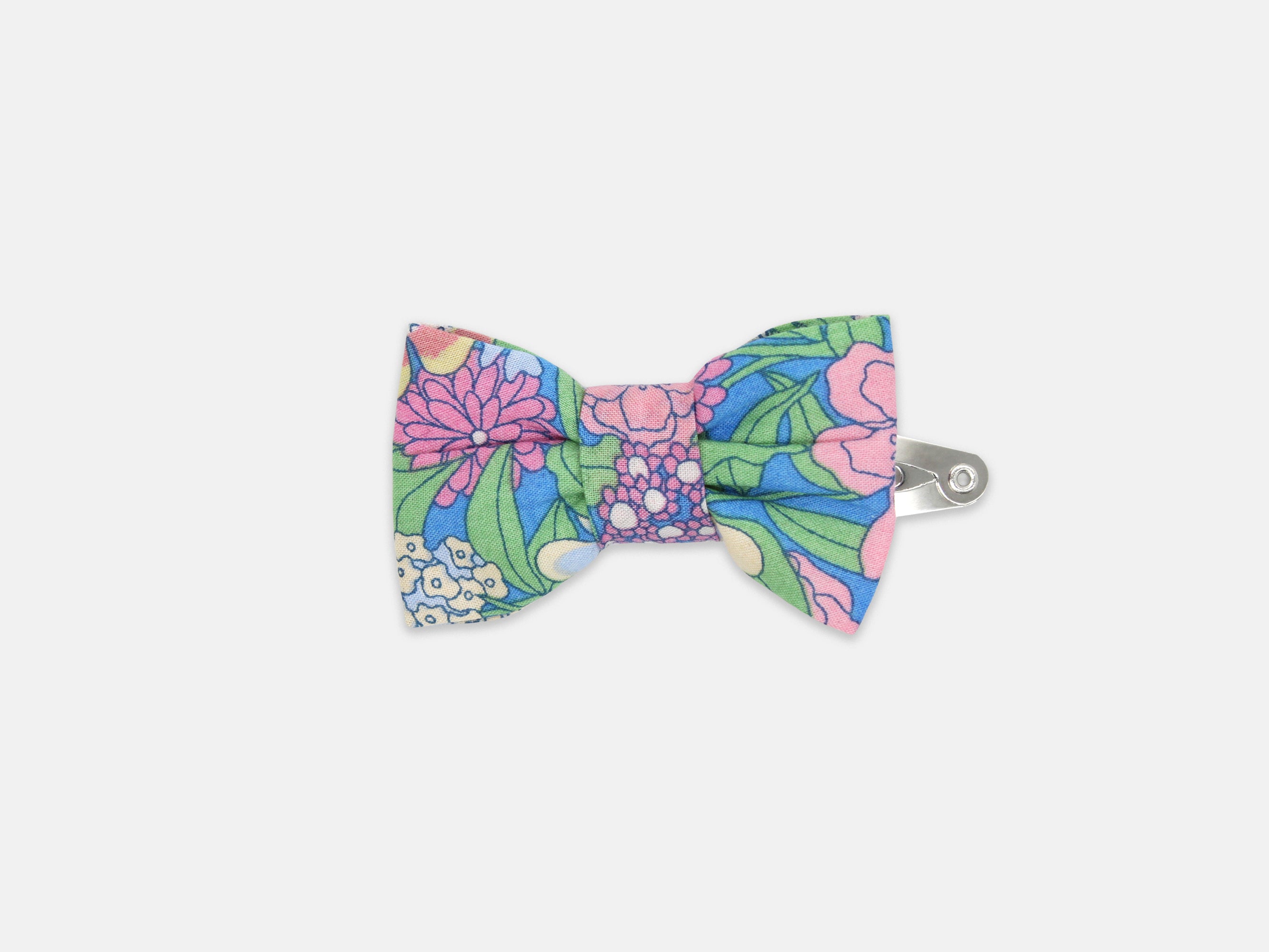 Small Bow Hair Clip, Liberty London Ciara J Print | Holme & Moss