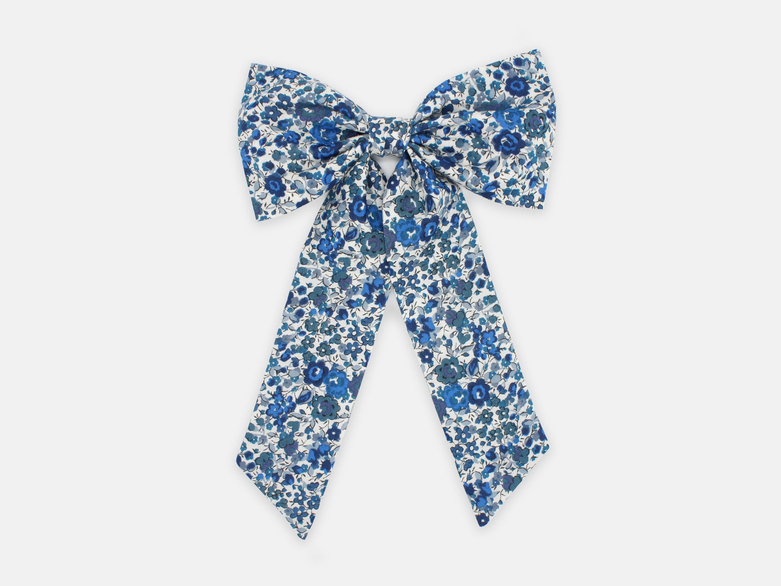 Large Bow Alligator Hair Clip, Liberty London Emma and Georgina B Print | Holme & Moss