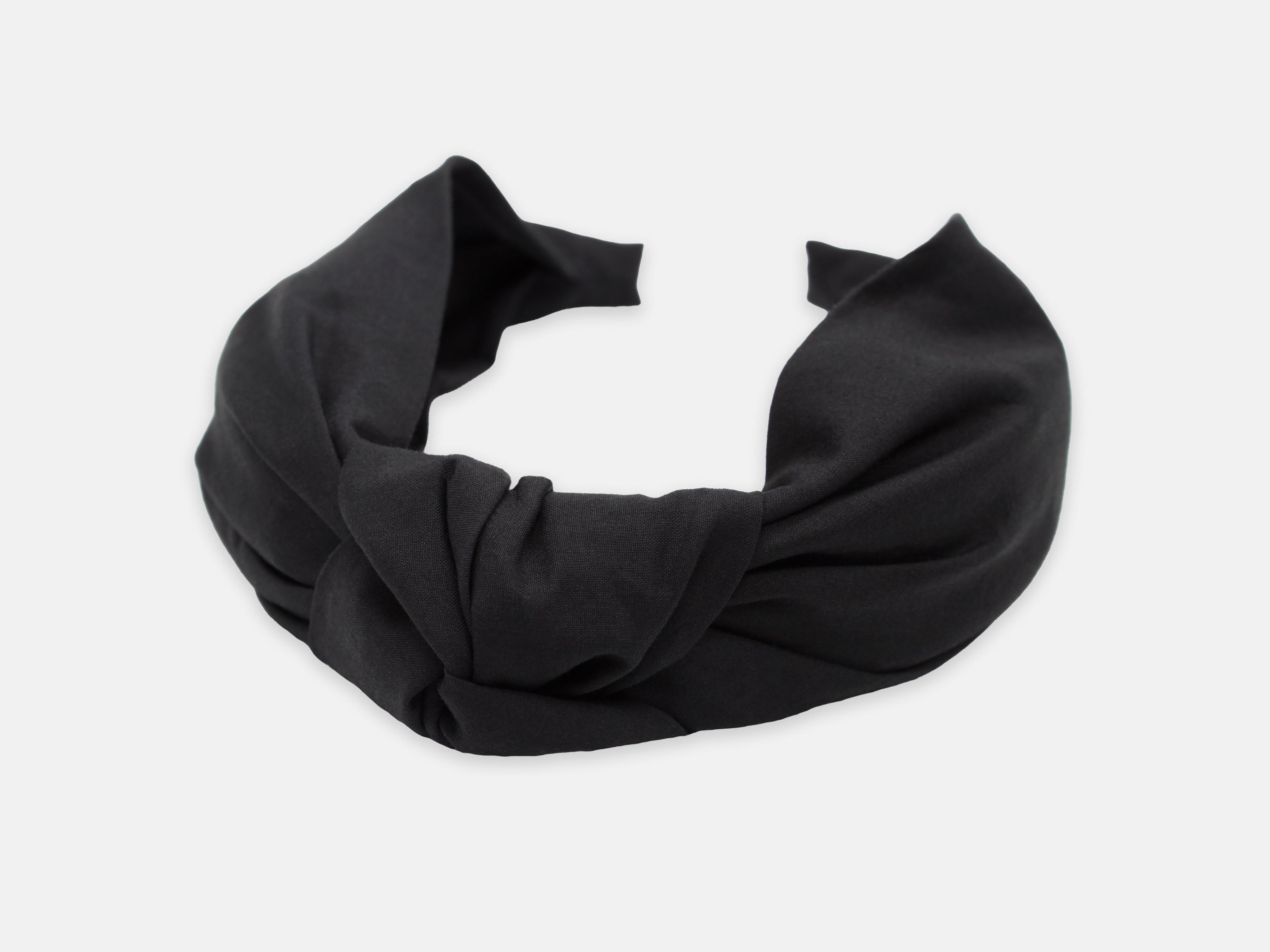 Classic Knot Headband, Liberty London Black F Print | Holme & Moss