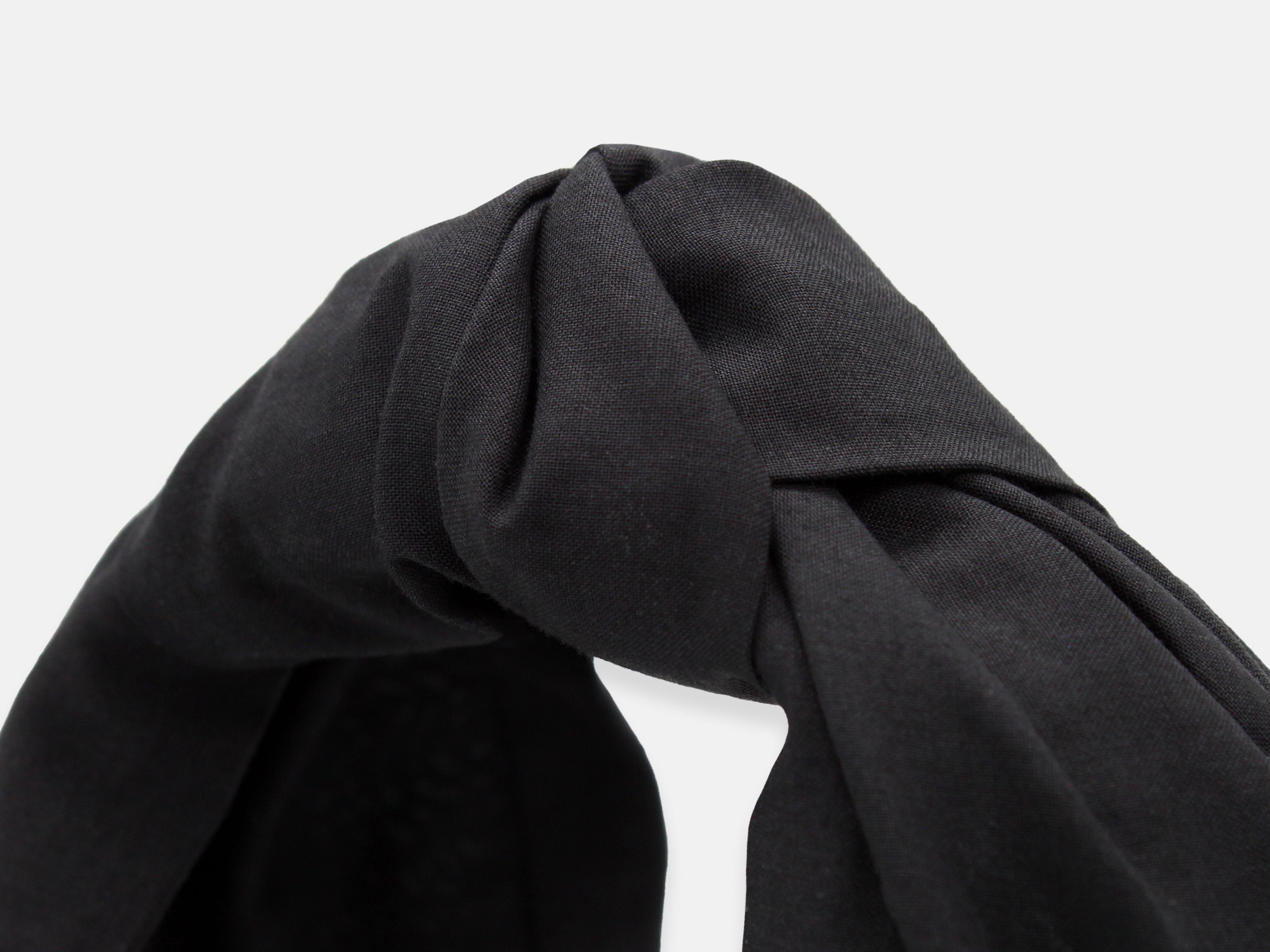 Classic Knot Headband, Liberty London Black F Print | Holme & Moss