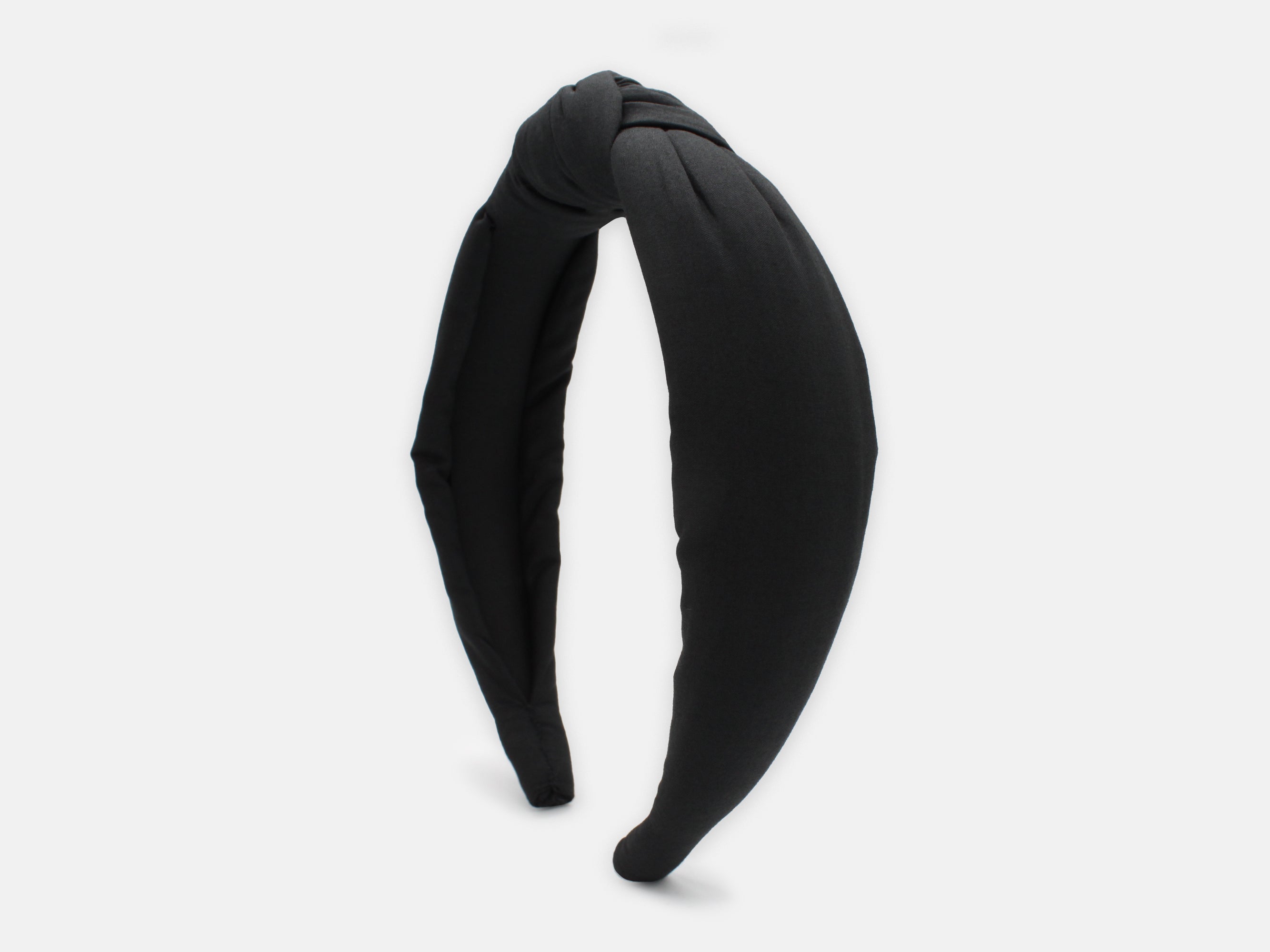 Padded Knot Headband, Liberty London Black F Print | Holme & Moss