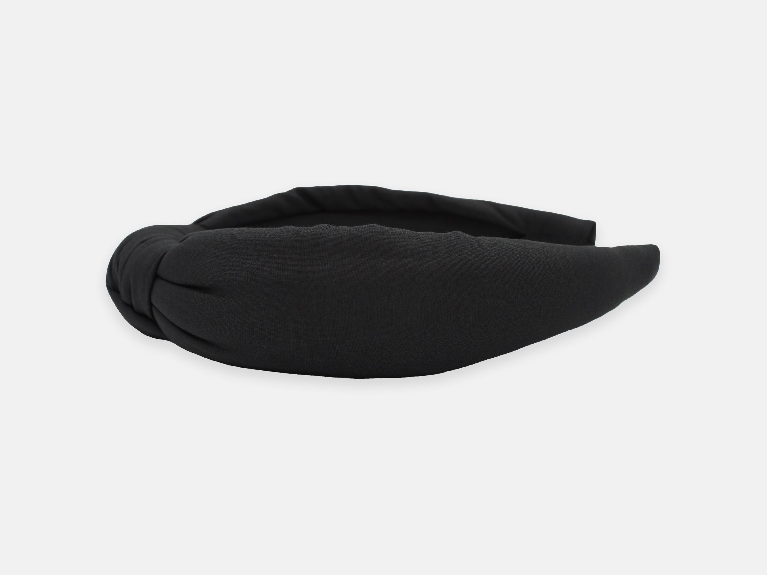 Padded Knot Headband, Liberty London Black F Print | Holme & Moss