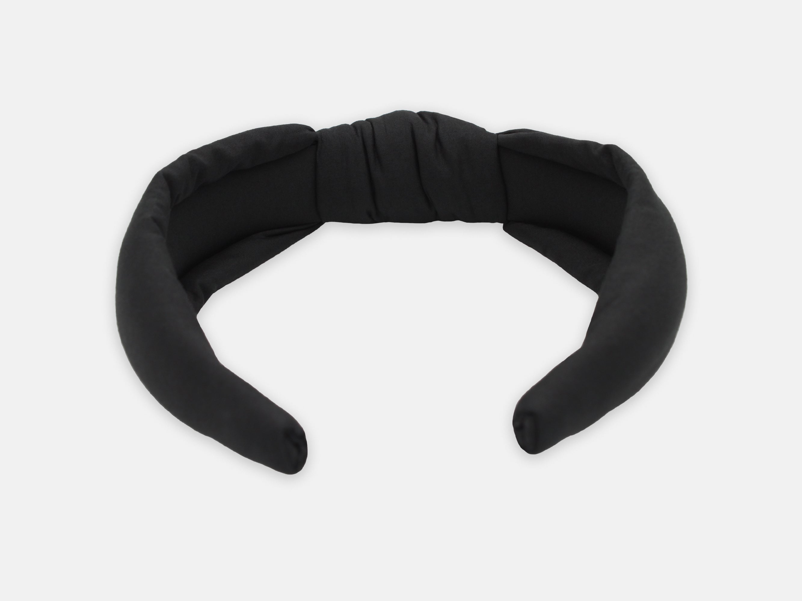Padded Knot Headband, Liberty London Black F Print | Holme & Moss
