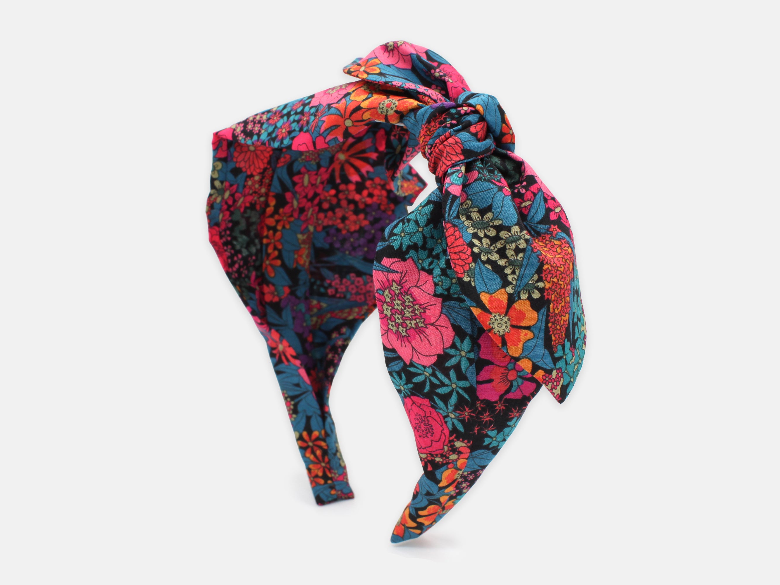 Side Bow Headband, Liberty London Ciara C Print | Holme & Moss