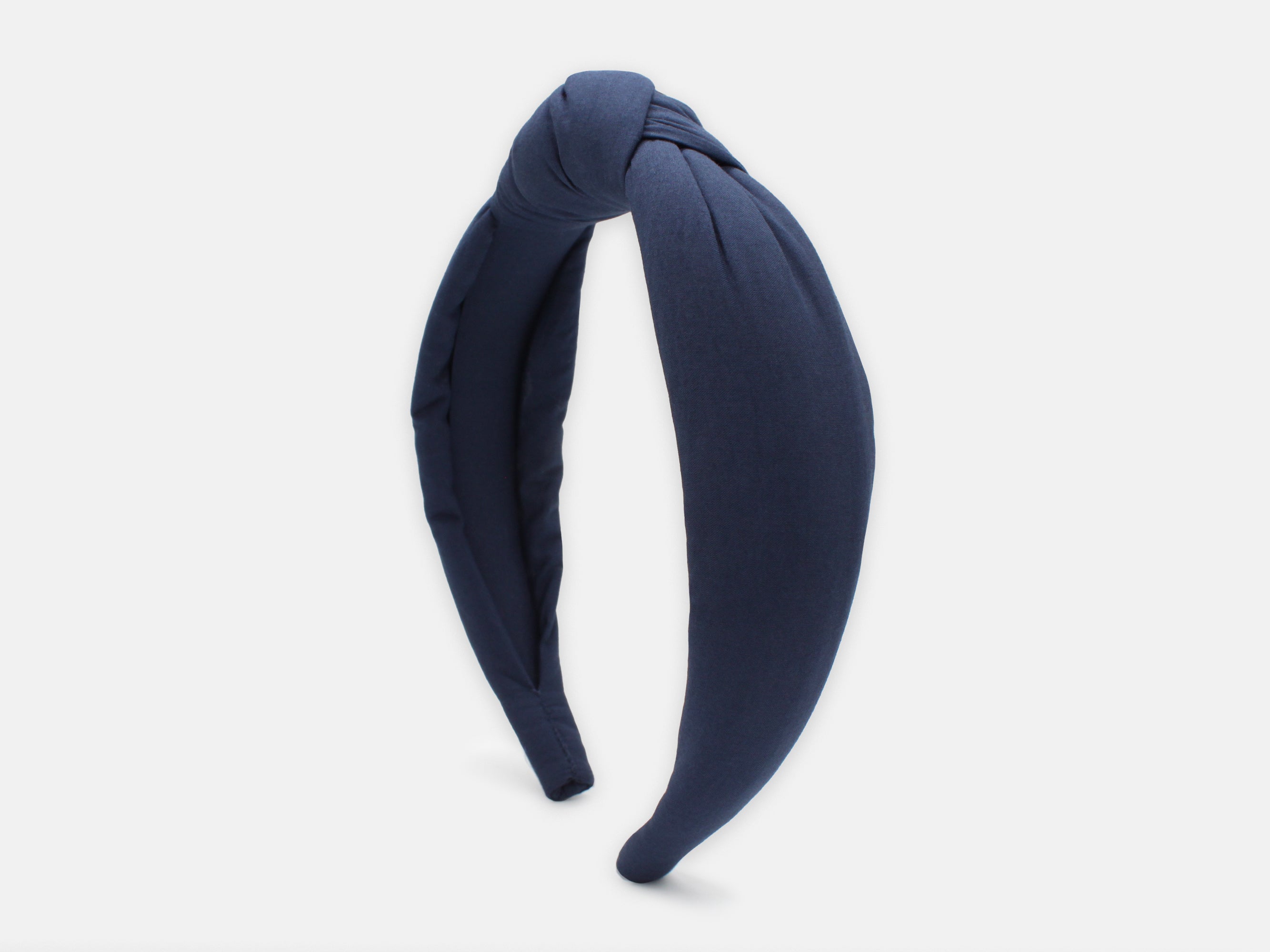 Padded Knot Headband, Liberty London Navy C Print | Holme & Moss