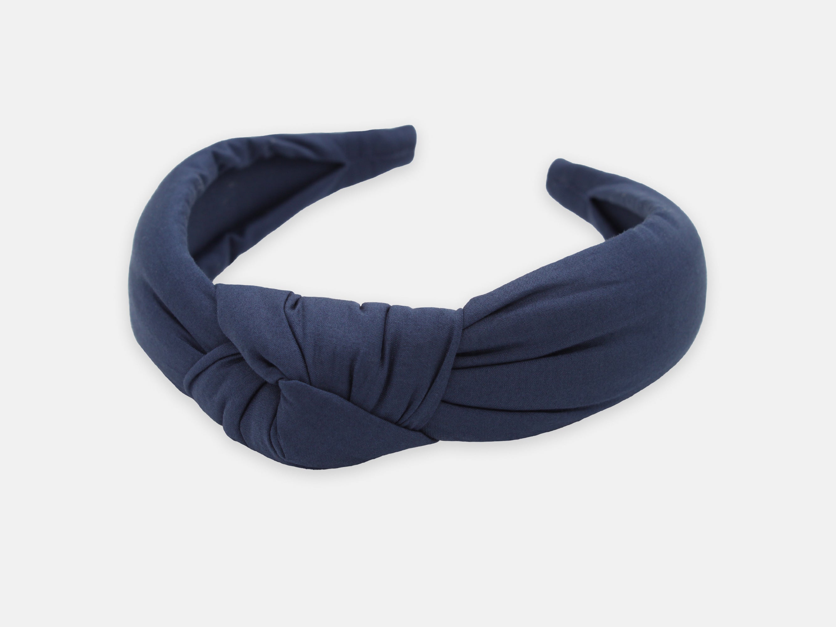Padded Knot Headband, Liberty London Navy C Print | Holme & Moss