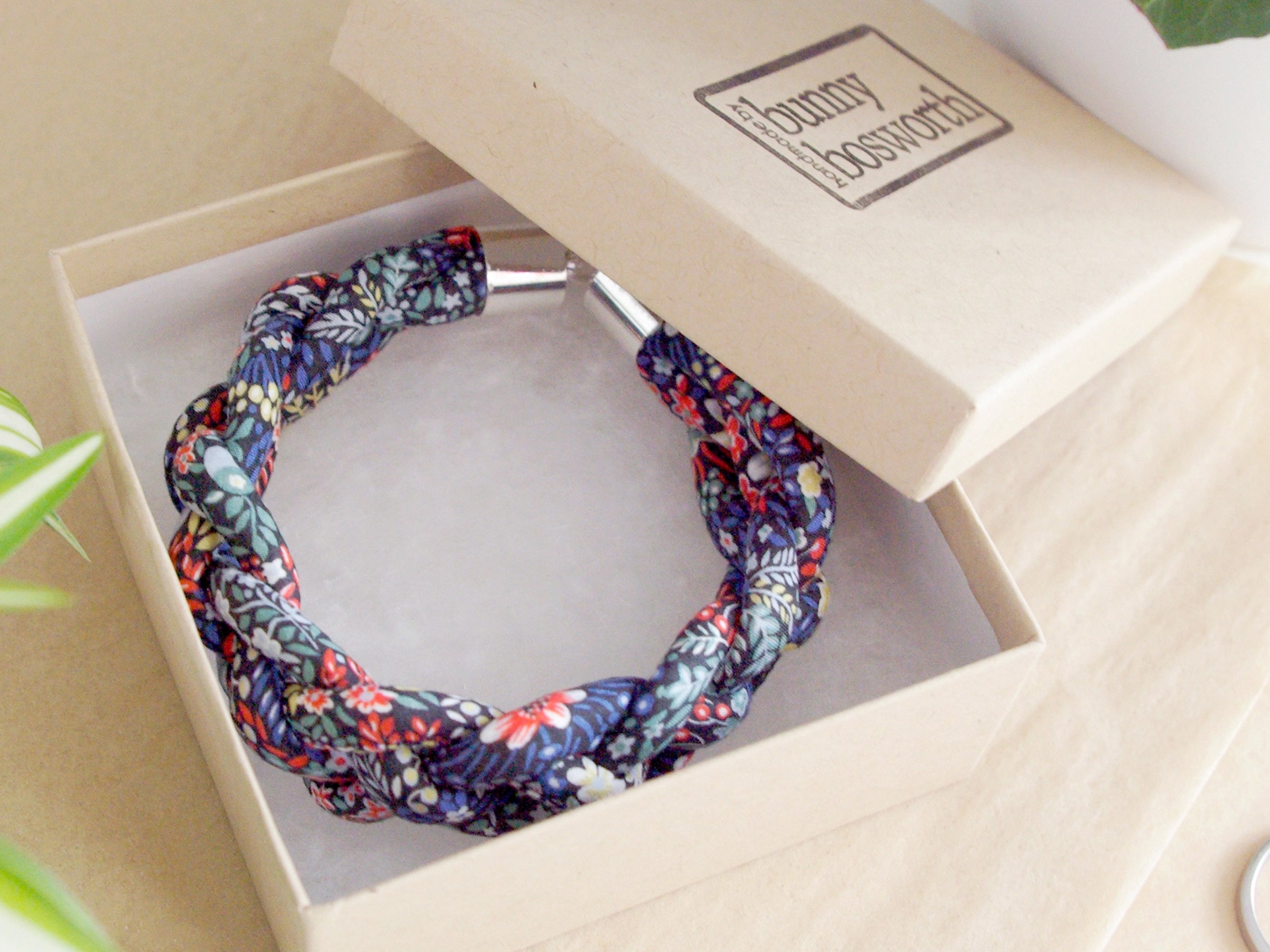 Bunny Bosworth Braided Bangle - Liberty Elderberry A Print | Holme & Moss