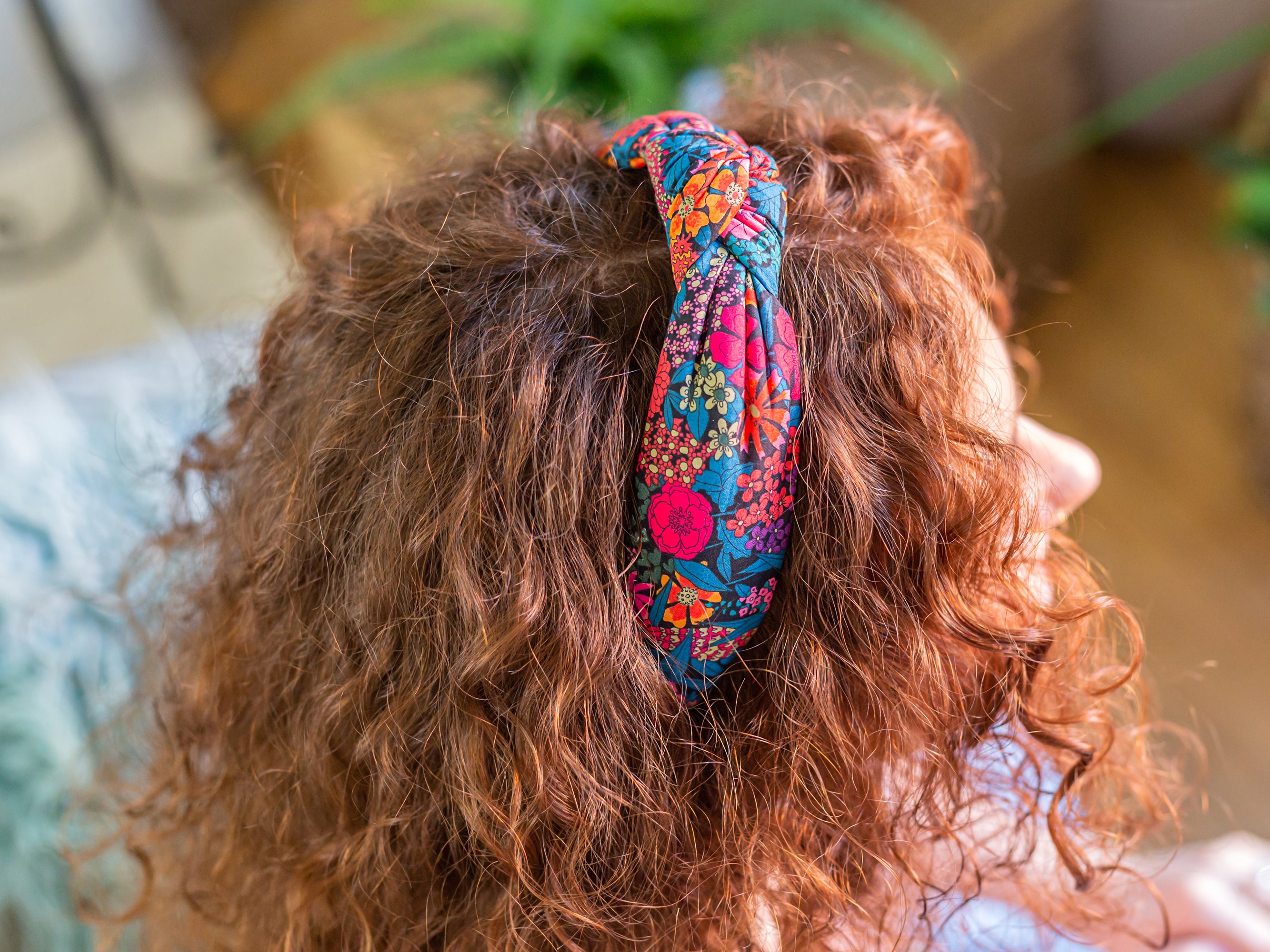 Padded Knot Headband, Liberty London Ciara C Print | Holme & Moss