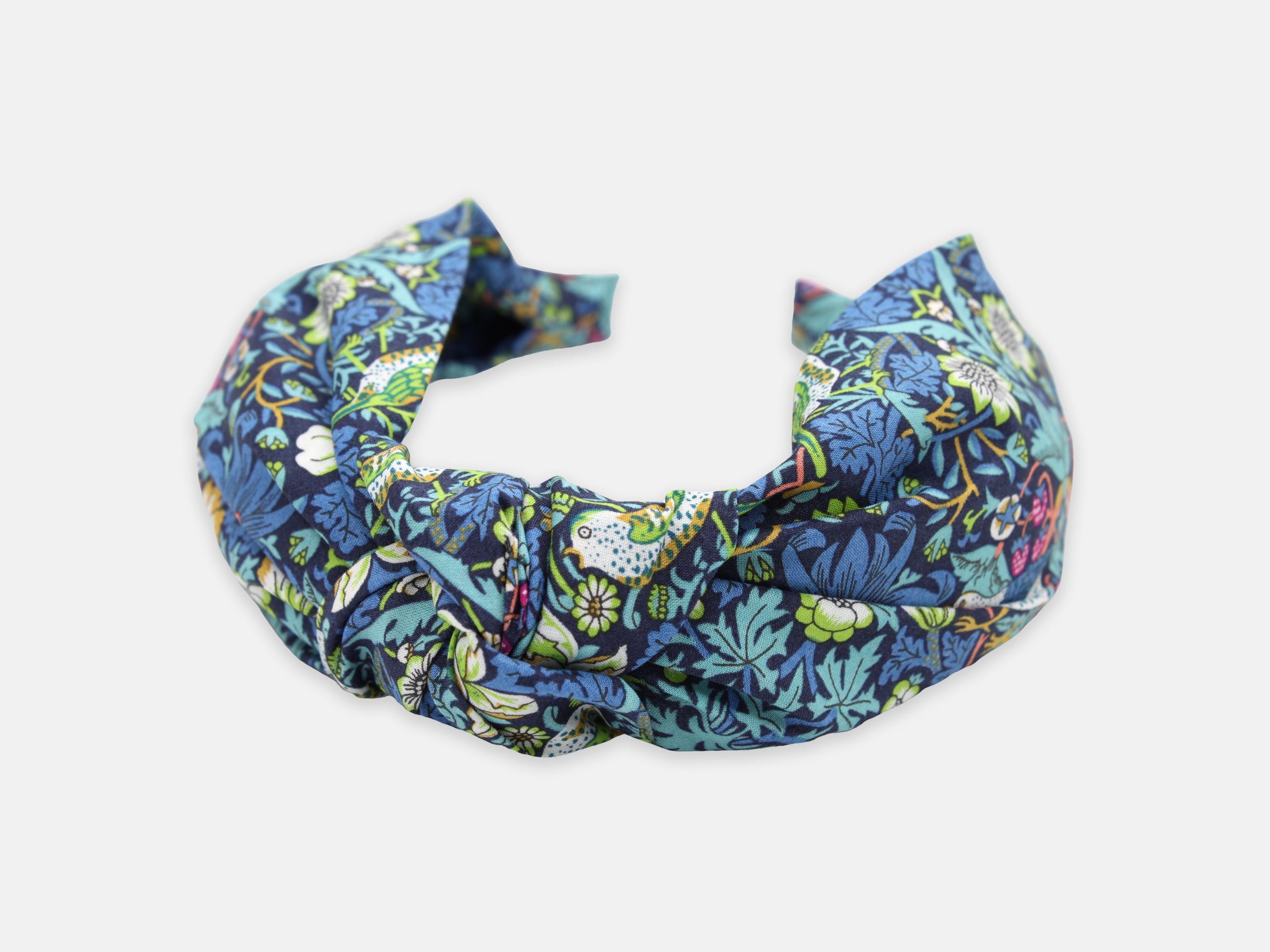 Classic Knot Headband, Liberty London Strawberry Thief J Print | Holme & Moss