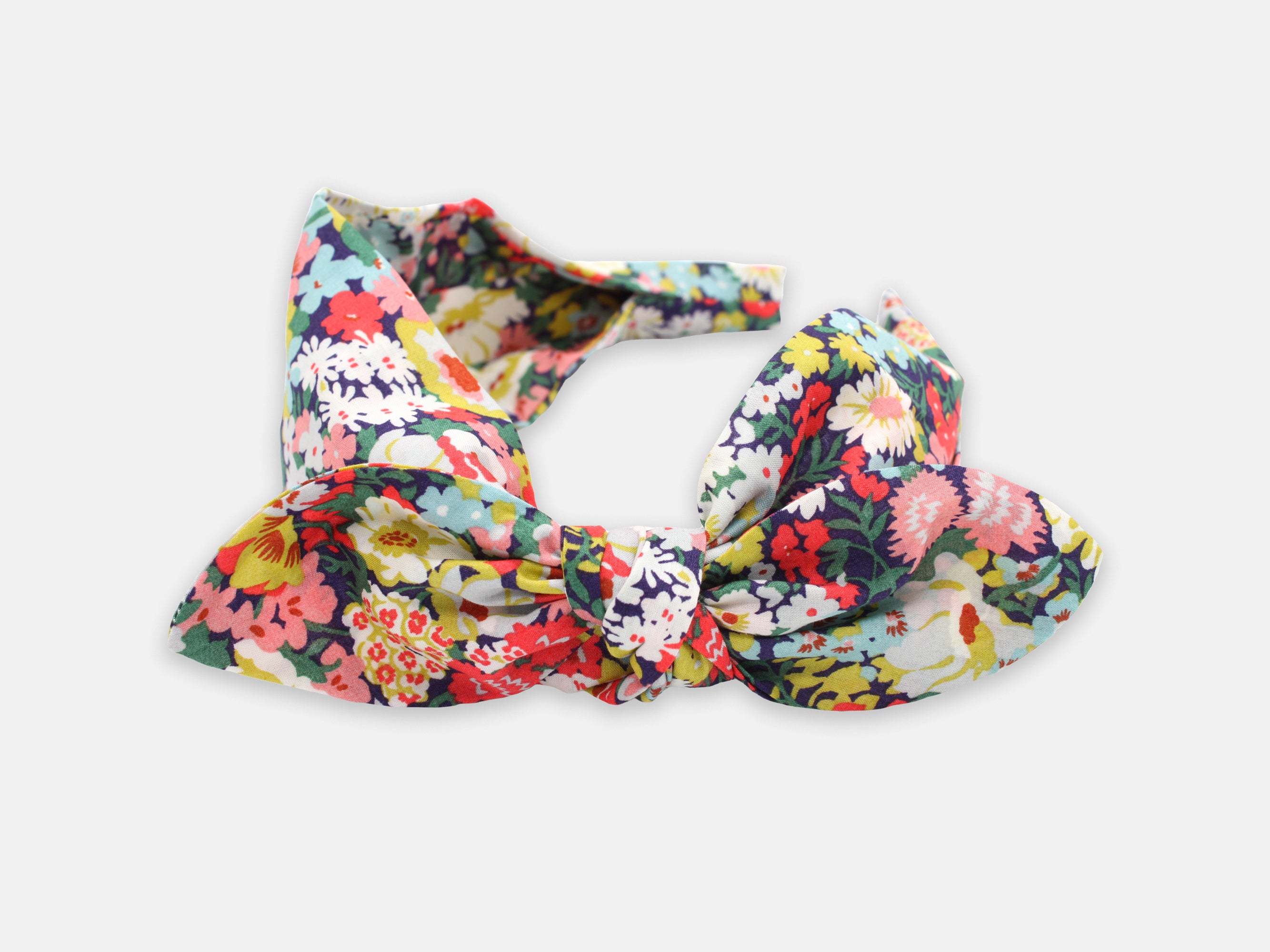 Side Bow Headband, Liberty London Thorpe C Print | Holme & Moss