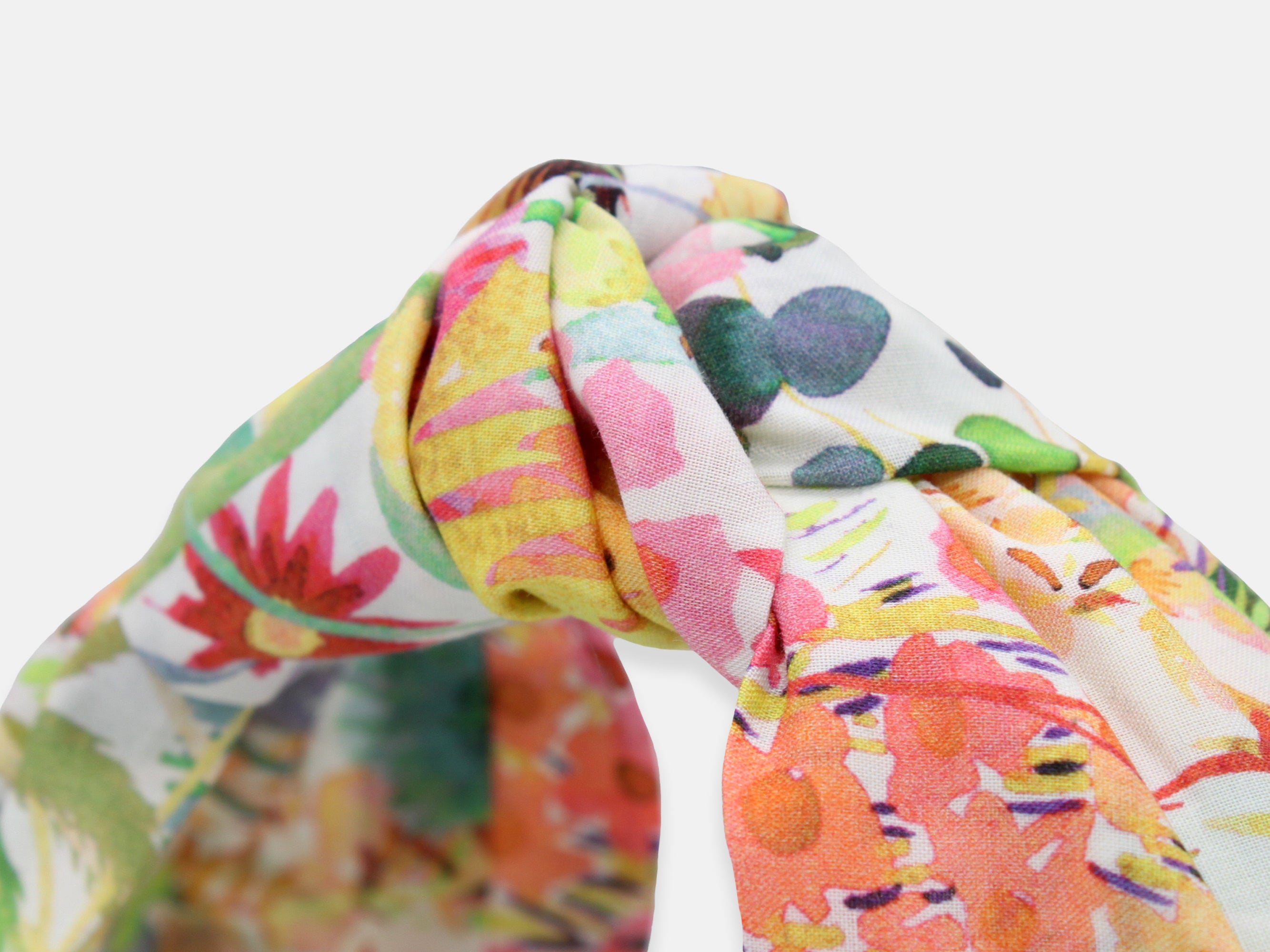 Classic Knot Headband, Liberty London Tresco F Print | Holme & Moss