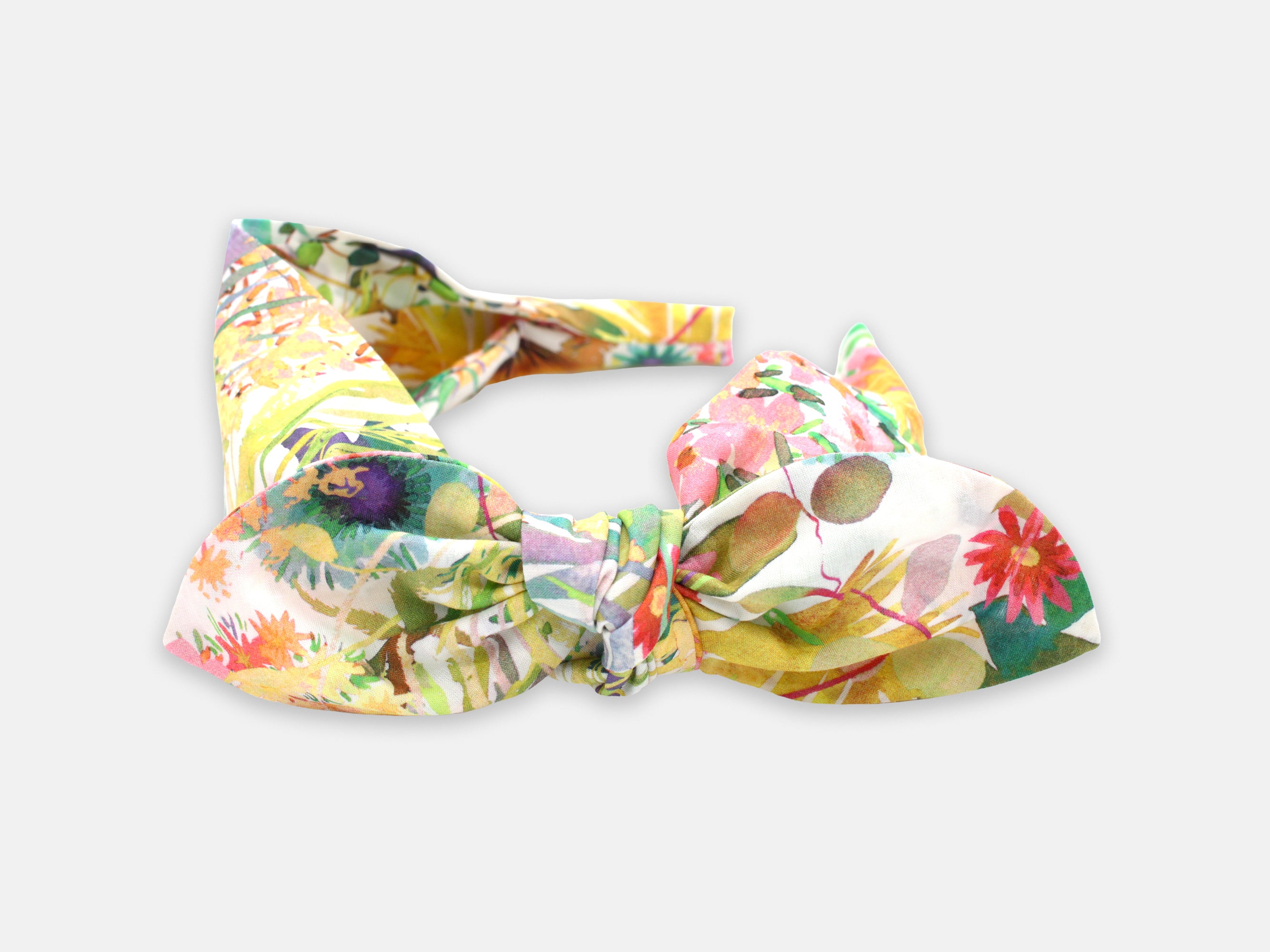 Side Bow Headband, Liberty London Tresco F Print | Holme & Moss