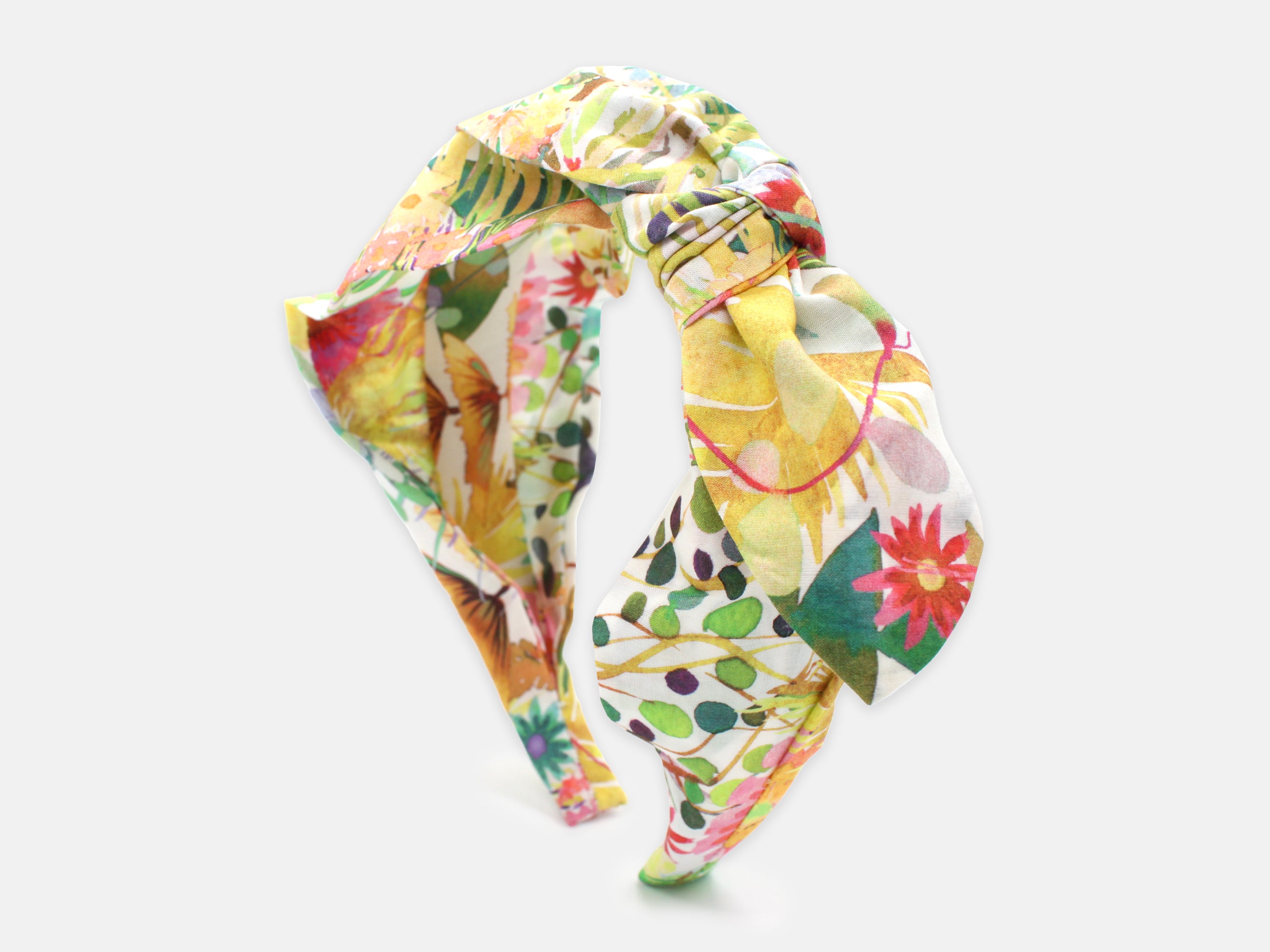 Side Bow Headband, Liberty London Tresco F Print | Holme & Moss