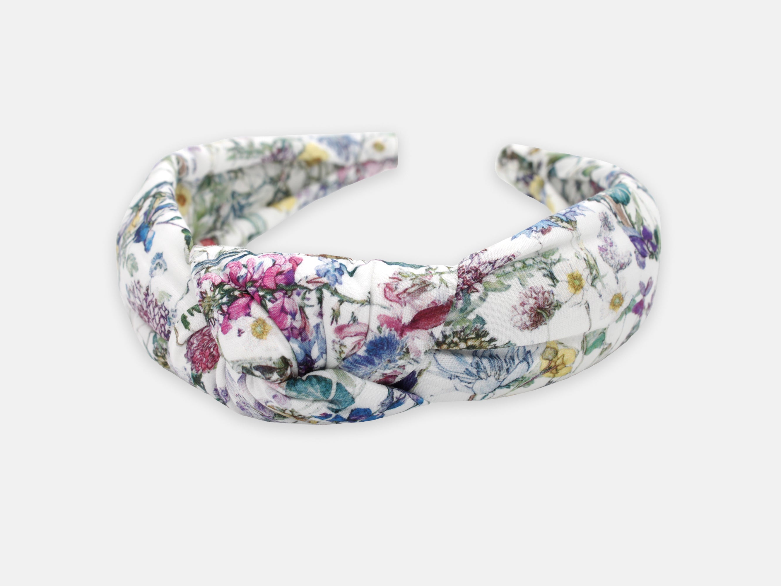 Padded Knot Headband, Liberty London Wild Flowers Print | Holme & Moss