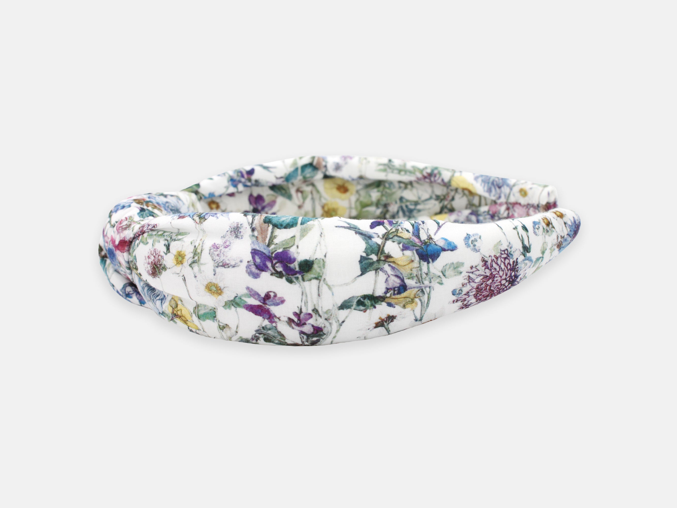 Padded Knot Headband, Liberty London Wild Flowers Print | Holme & Moss
