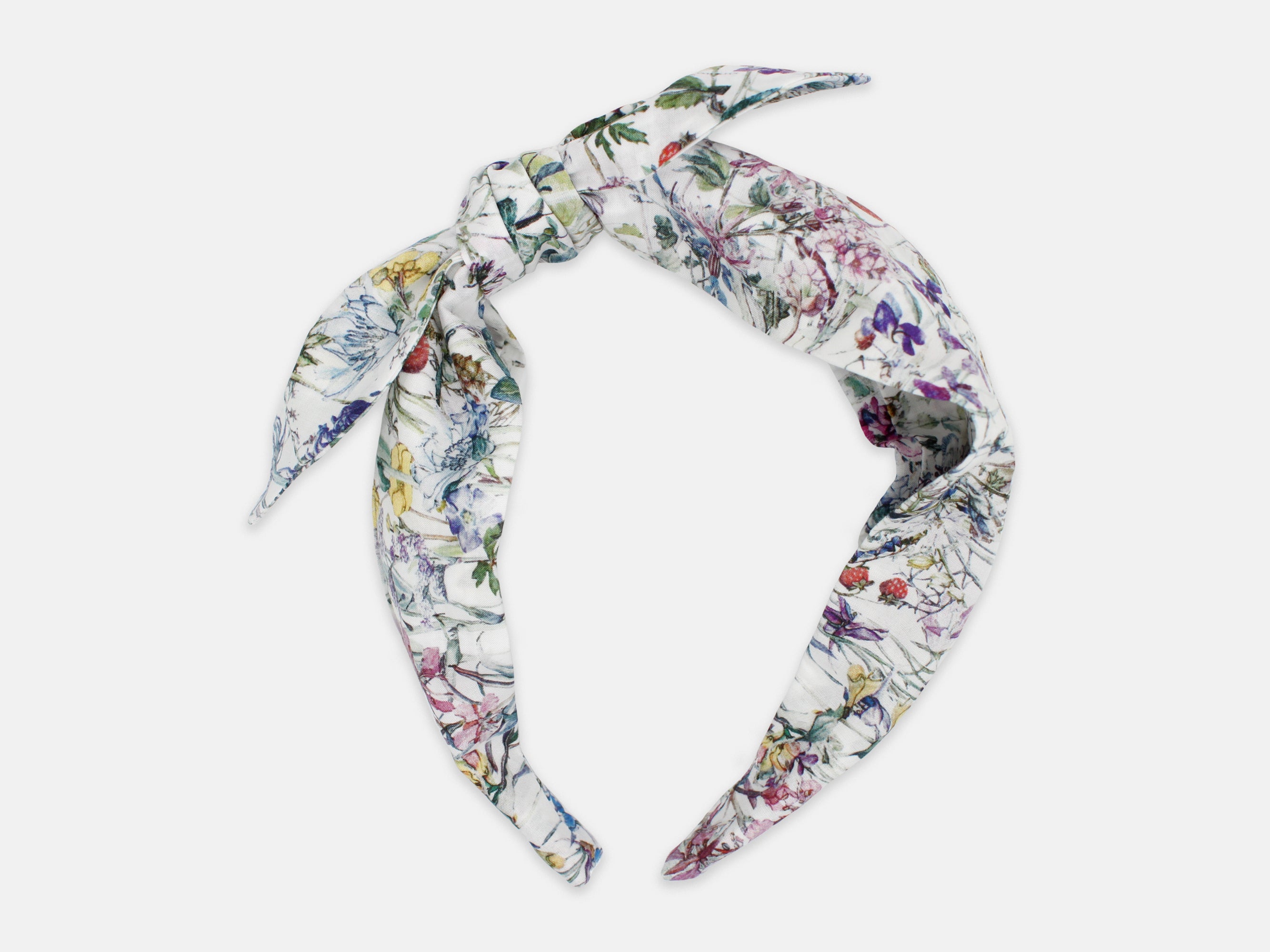 Side Bow Headband, Liberty London Wild Flowers Print | Holme & Moss