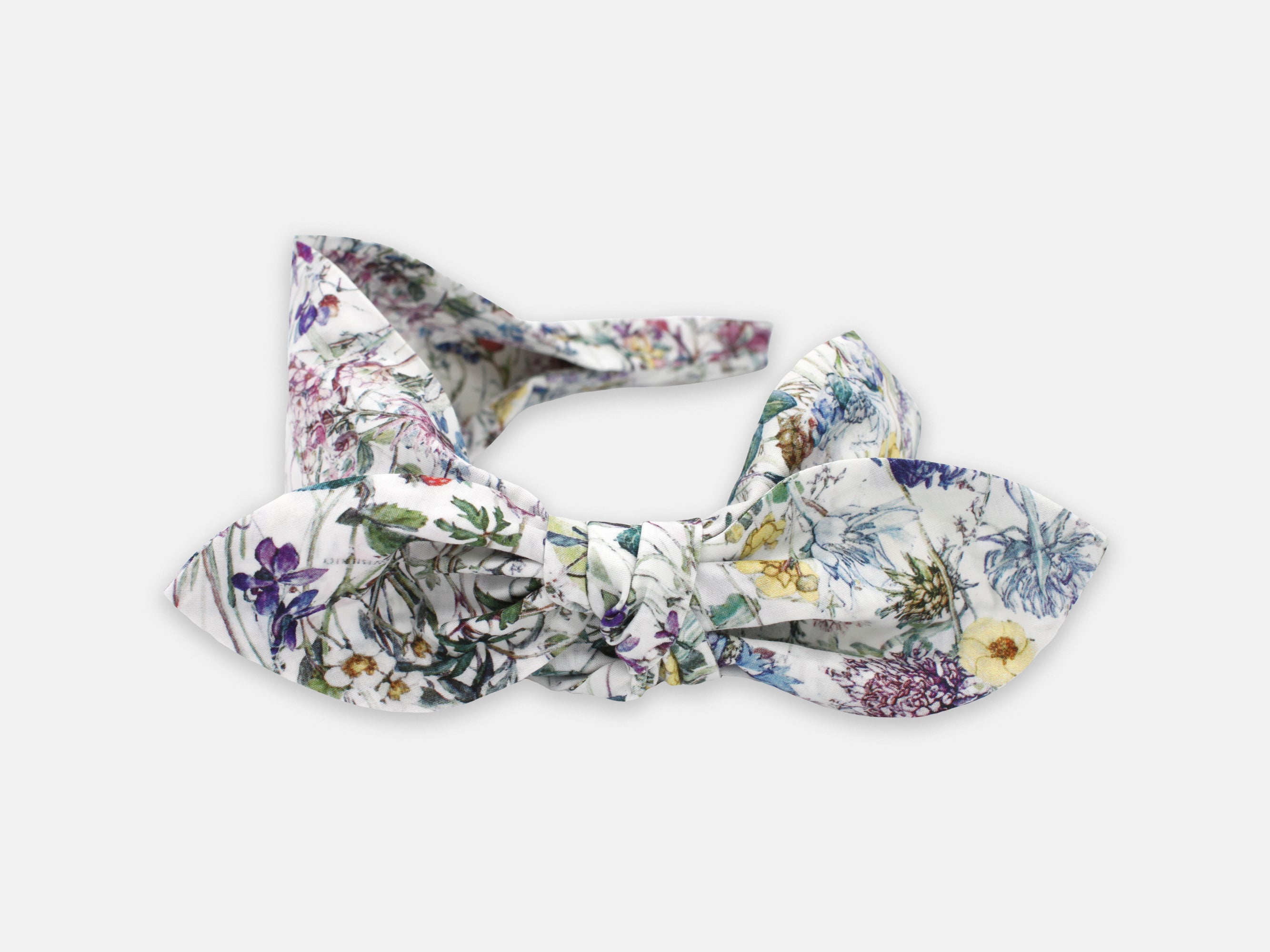 Side Bow Headband, Liberty London Wild Flowers Print | Holme & Moss