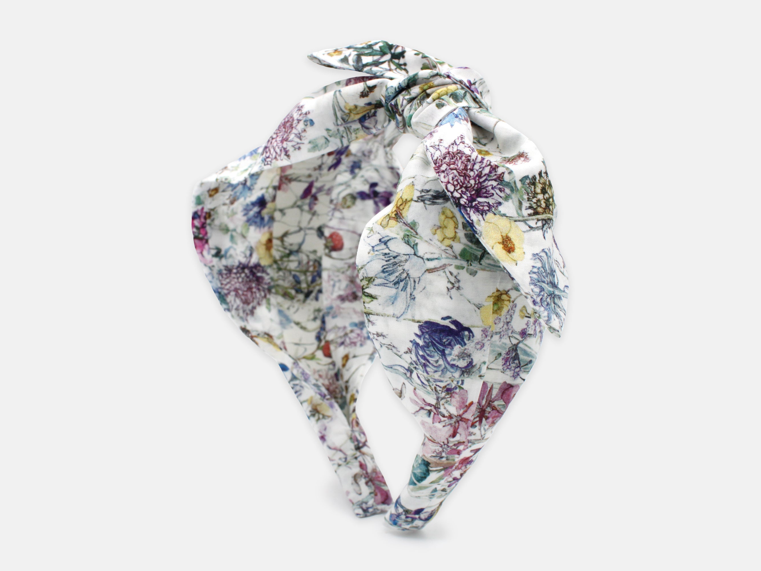 Side Bow Headband, Liberty London Wild Flowers Print | Holme & Moss