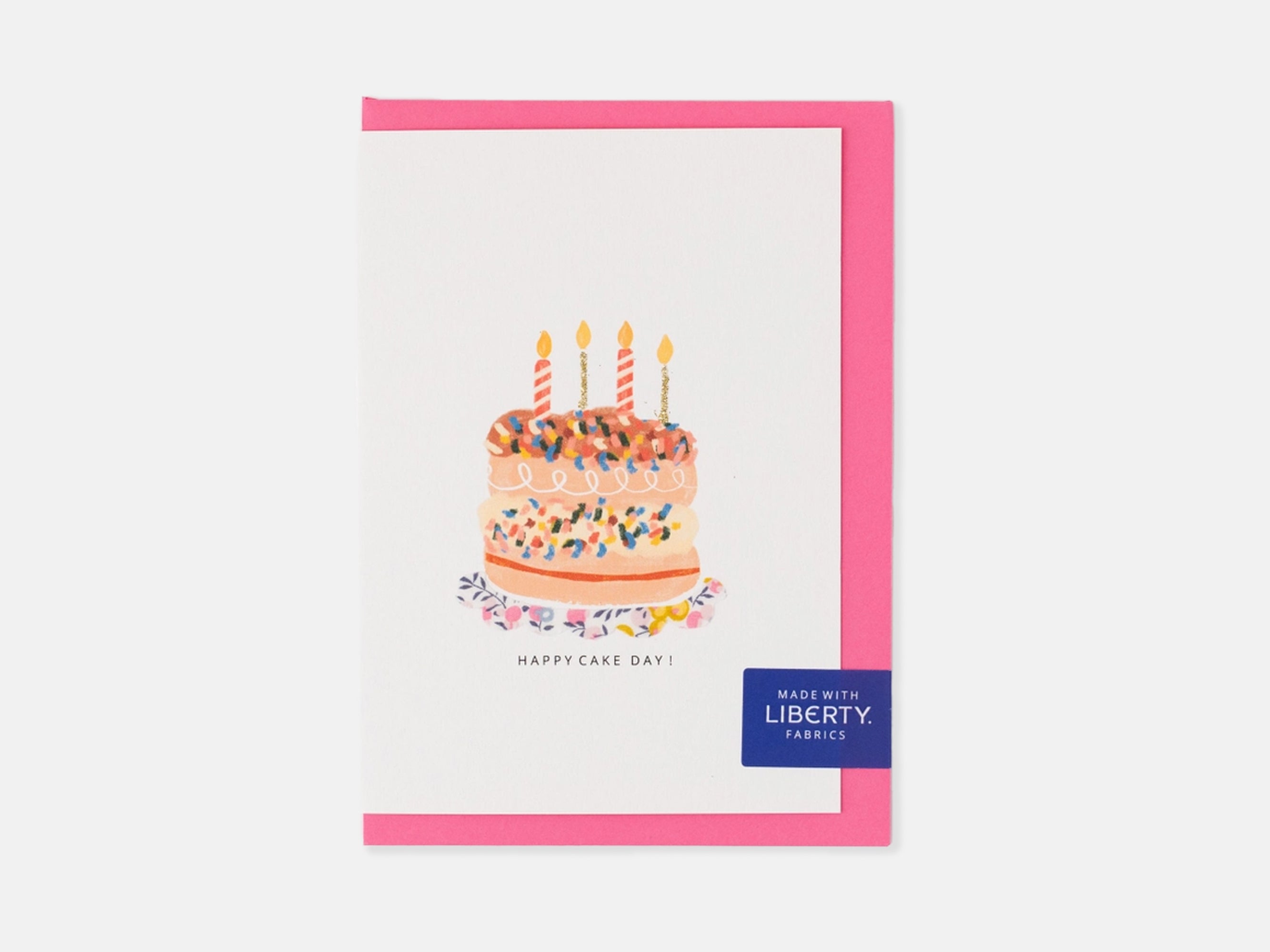 Cake Birthday Card - Liberty Wiltshire Bud Print | The Charming Press | Holme & Moss