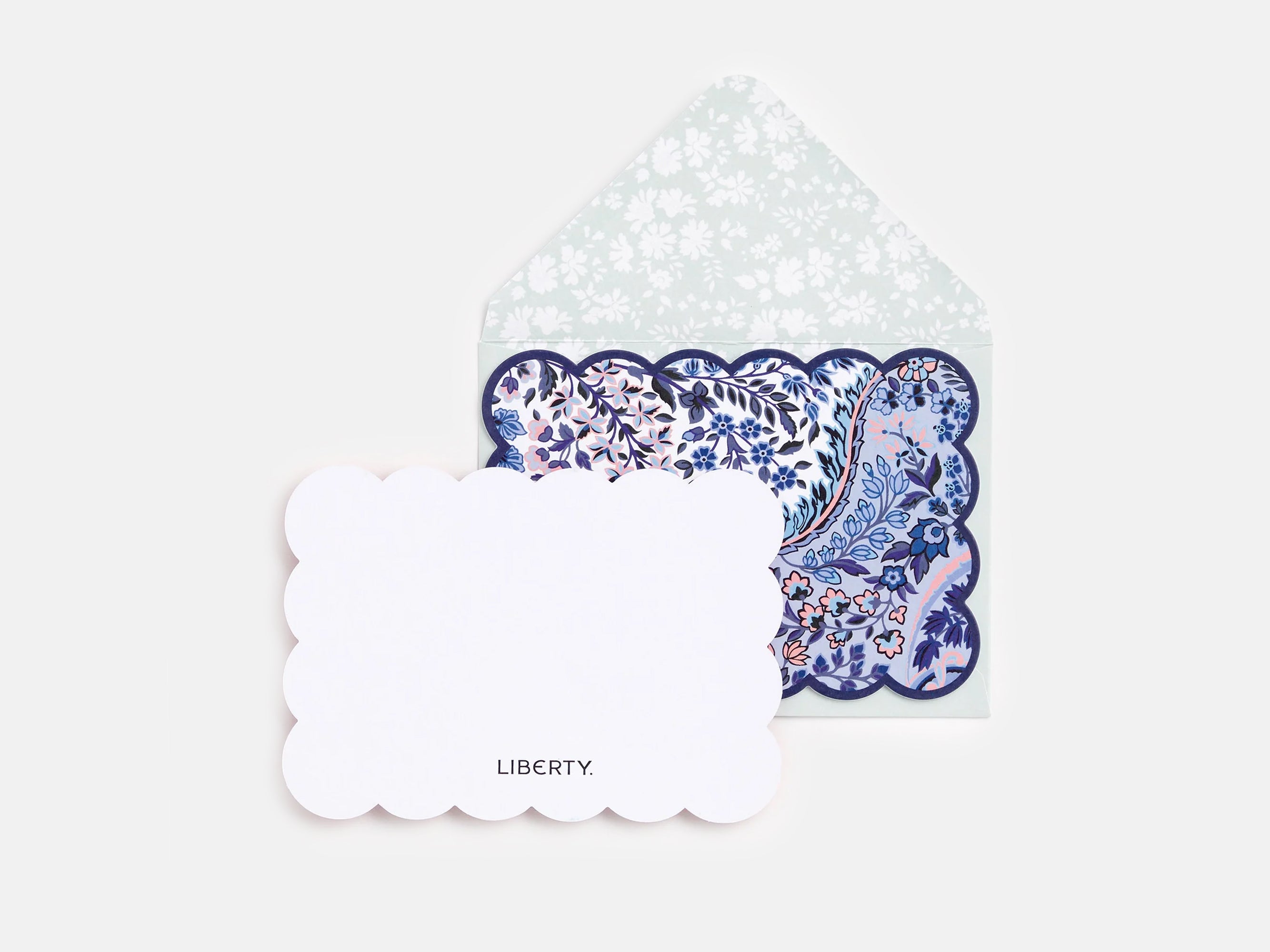 Liberty Scalloped Shaped Notecard Set | Holme & Moss
