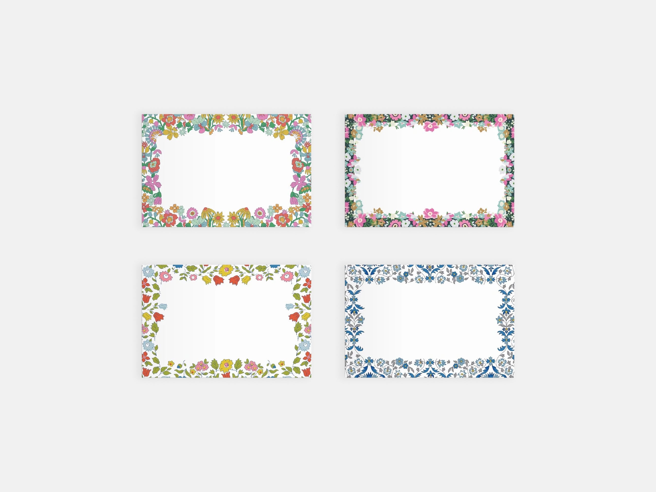 Liberty Tin of Labels | 72 Stickers | 12 Floral Designs | Holme & Moss