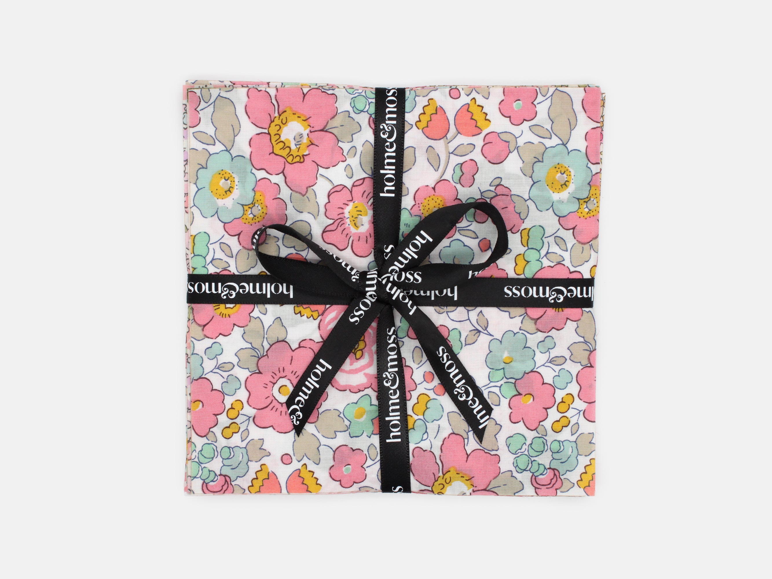 Liberty Fabrics Tana Lawn™ Cotton 5" Pink Charm Squares, Pack of 16 | Holme & Moss