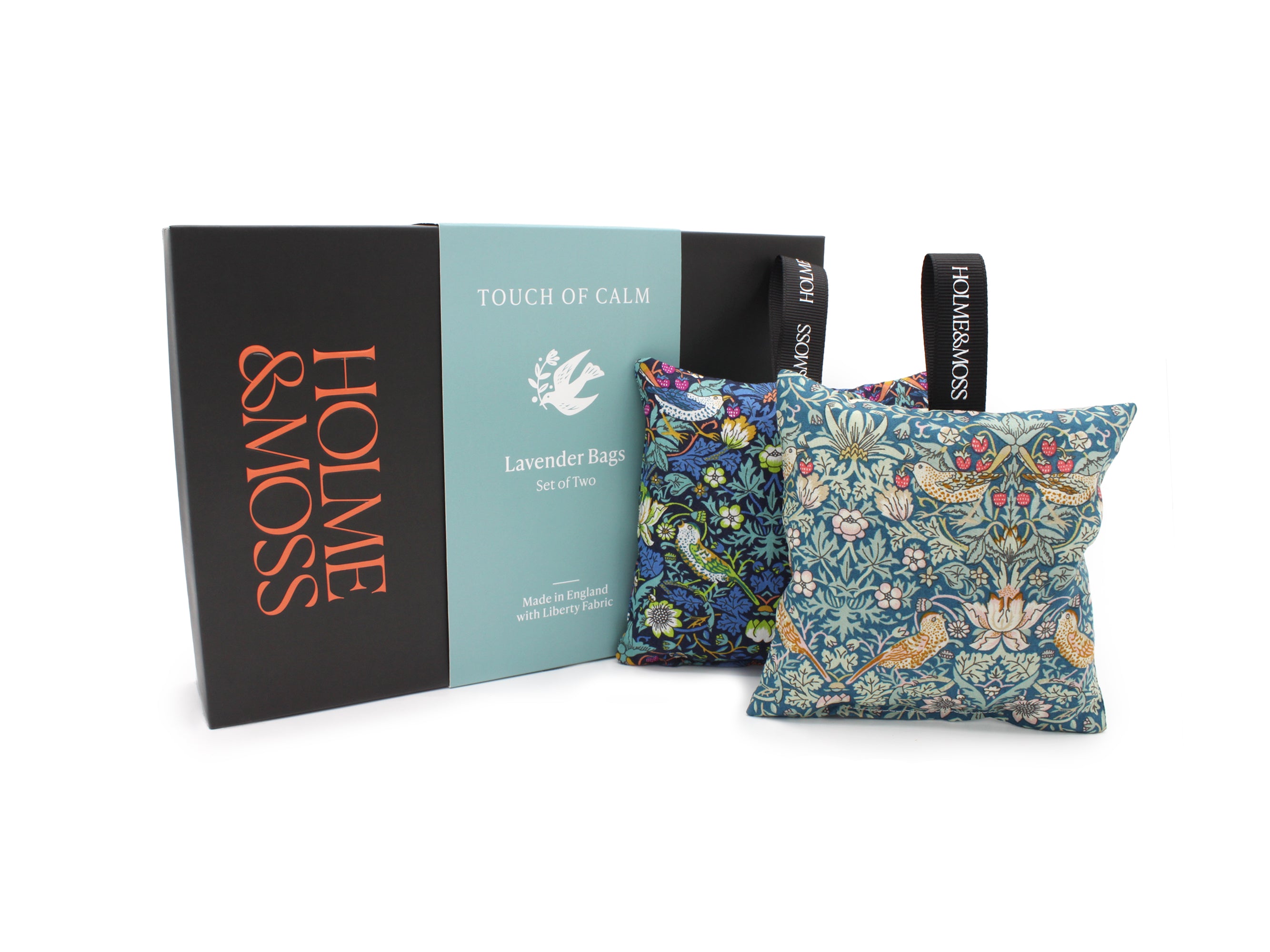 Liberty Fabrics Lavender Bags Gift Box – Set of Two, Strawberry Thief Collection | Holme & Moss