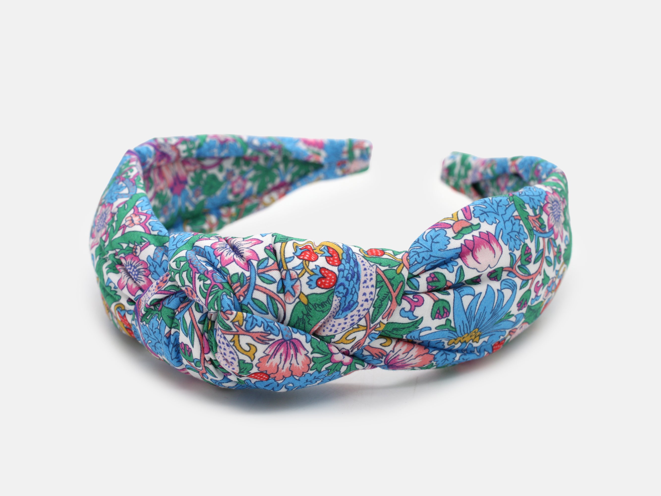 Padded Knot Headband - Liberty Strawberry Thief Spring F Print | Holme & Moss