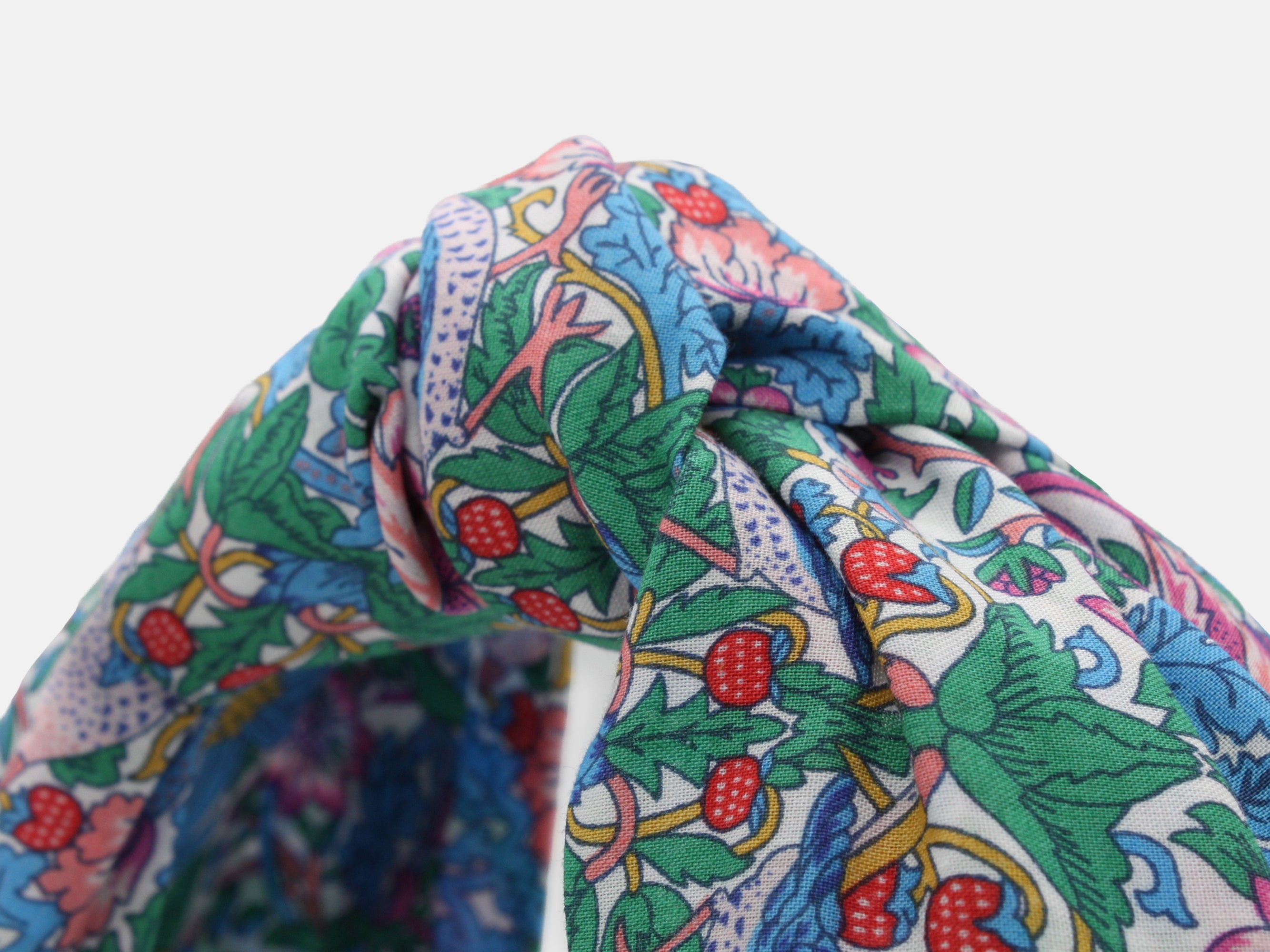 Classic Knot Headband - Liberty Strawberry Thief Spring F Print | Holme & Moss