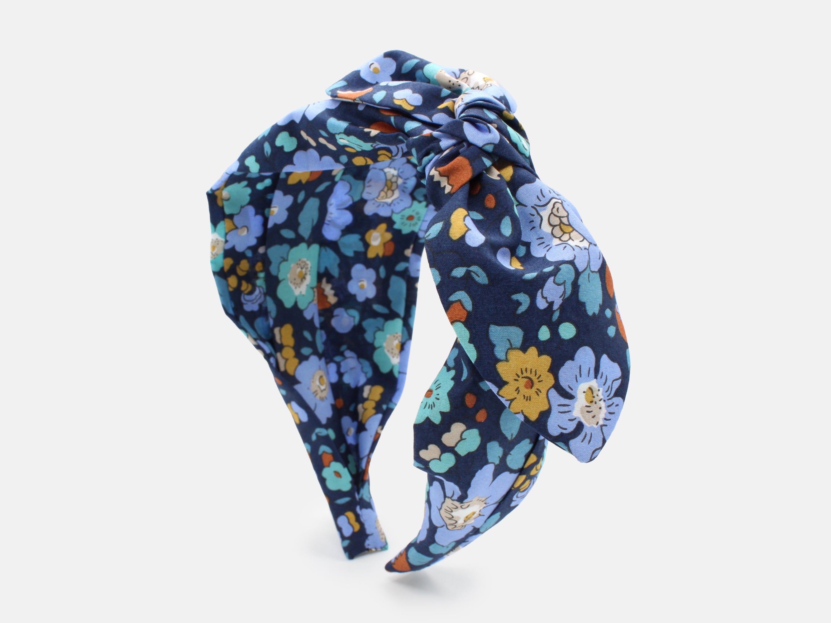 Side Bow Headband, Liberty Fabrics Betsy Meadow A Print | Holme & Moss