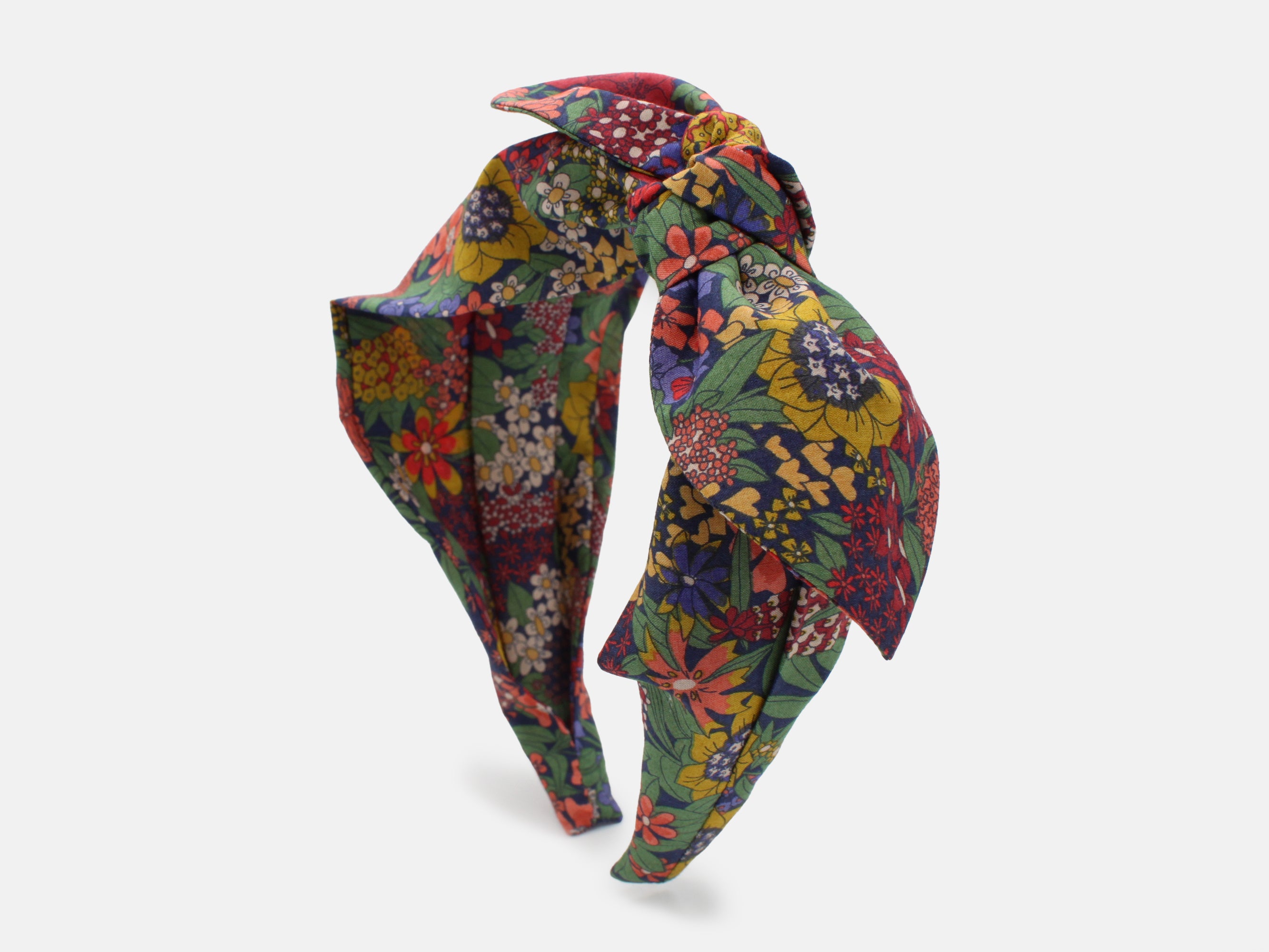 Side Bow Headband, Liberty London Ciara G Print | Holme & Moss