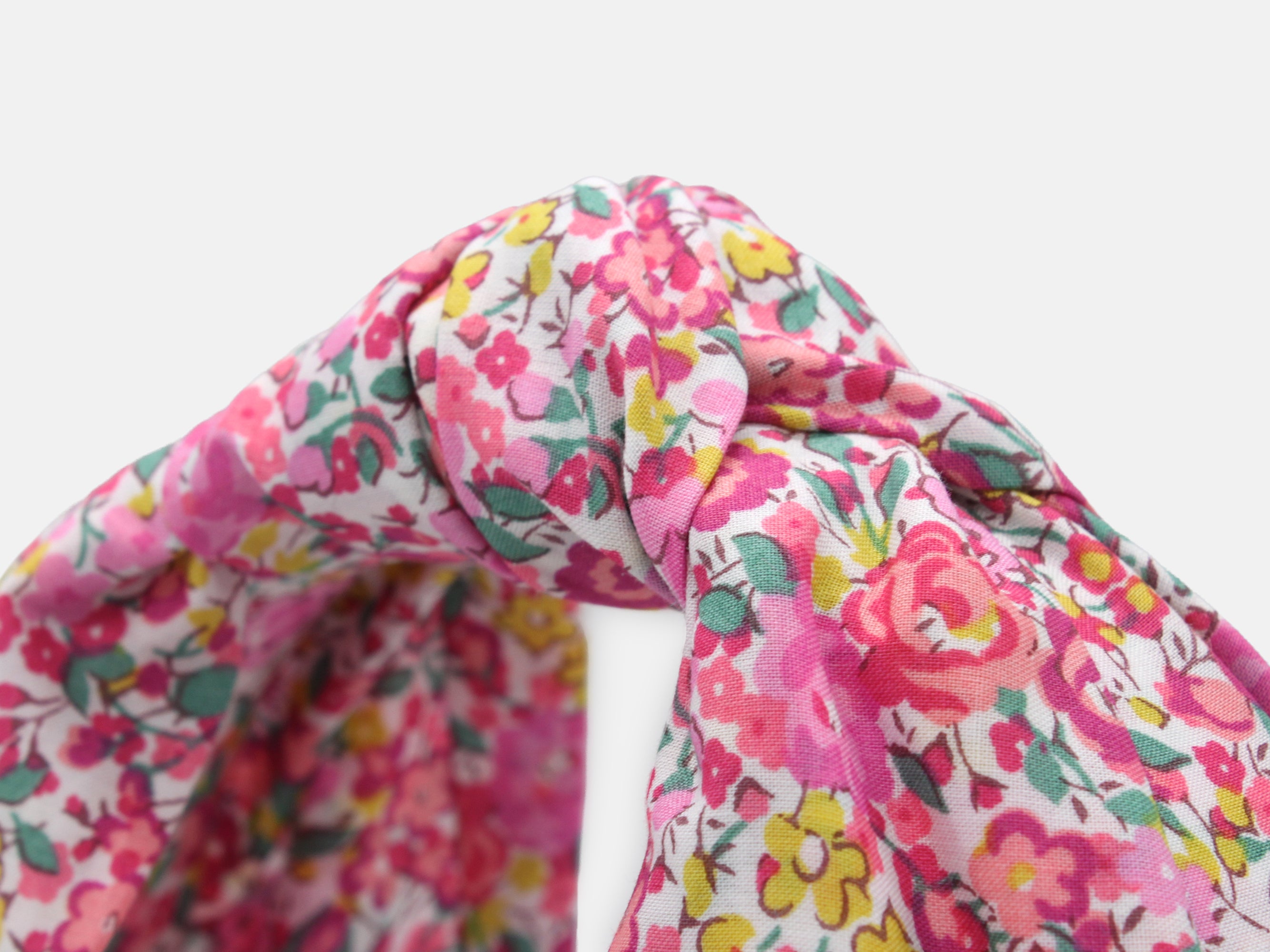 Classic Knot Headband, Liberty Fabrics Emma and Georgina N Pink Print | Holme & Moss
