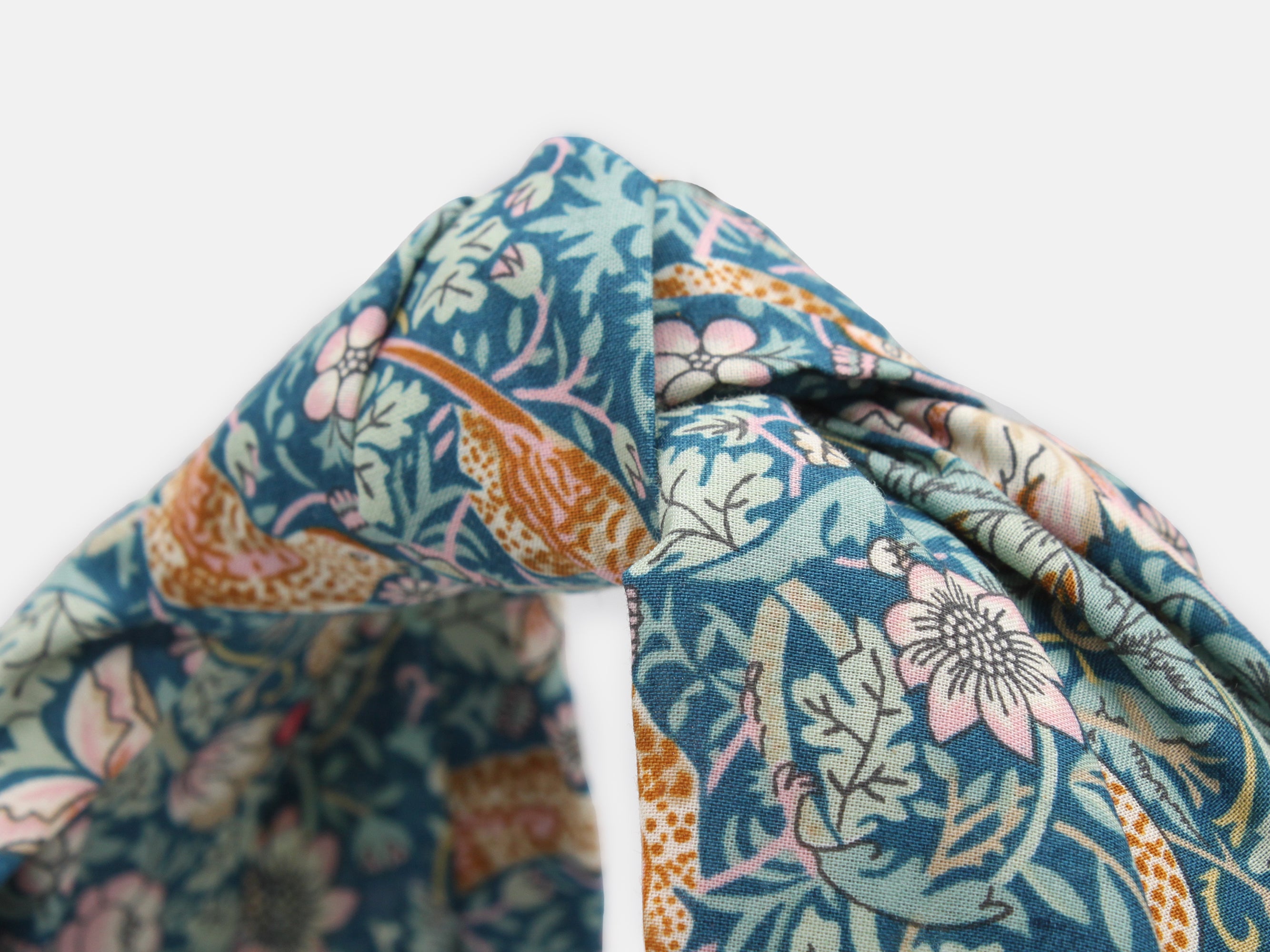 Classic Knot Headband, Liberty London Strawberry Thief P Print | Holme & Moss