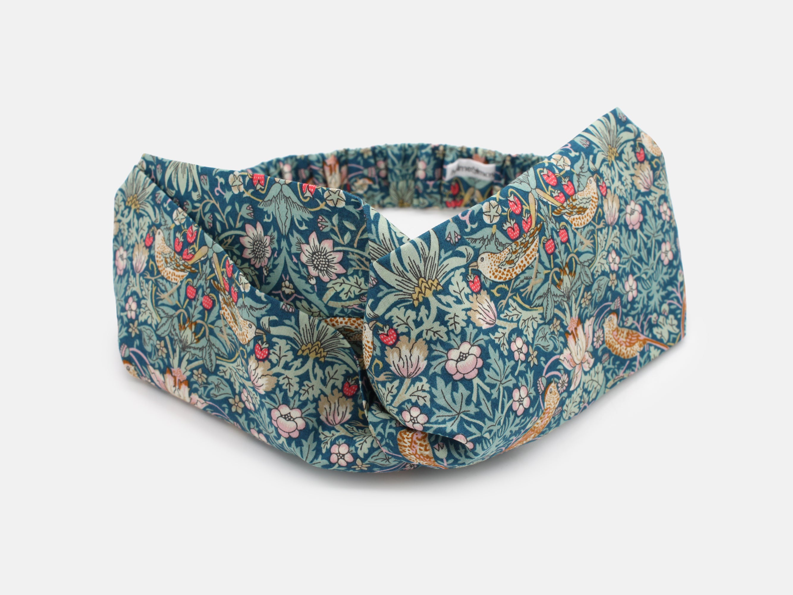 Twist Headband, Liberty London Strawberry Thief P Print | Holme & Moss