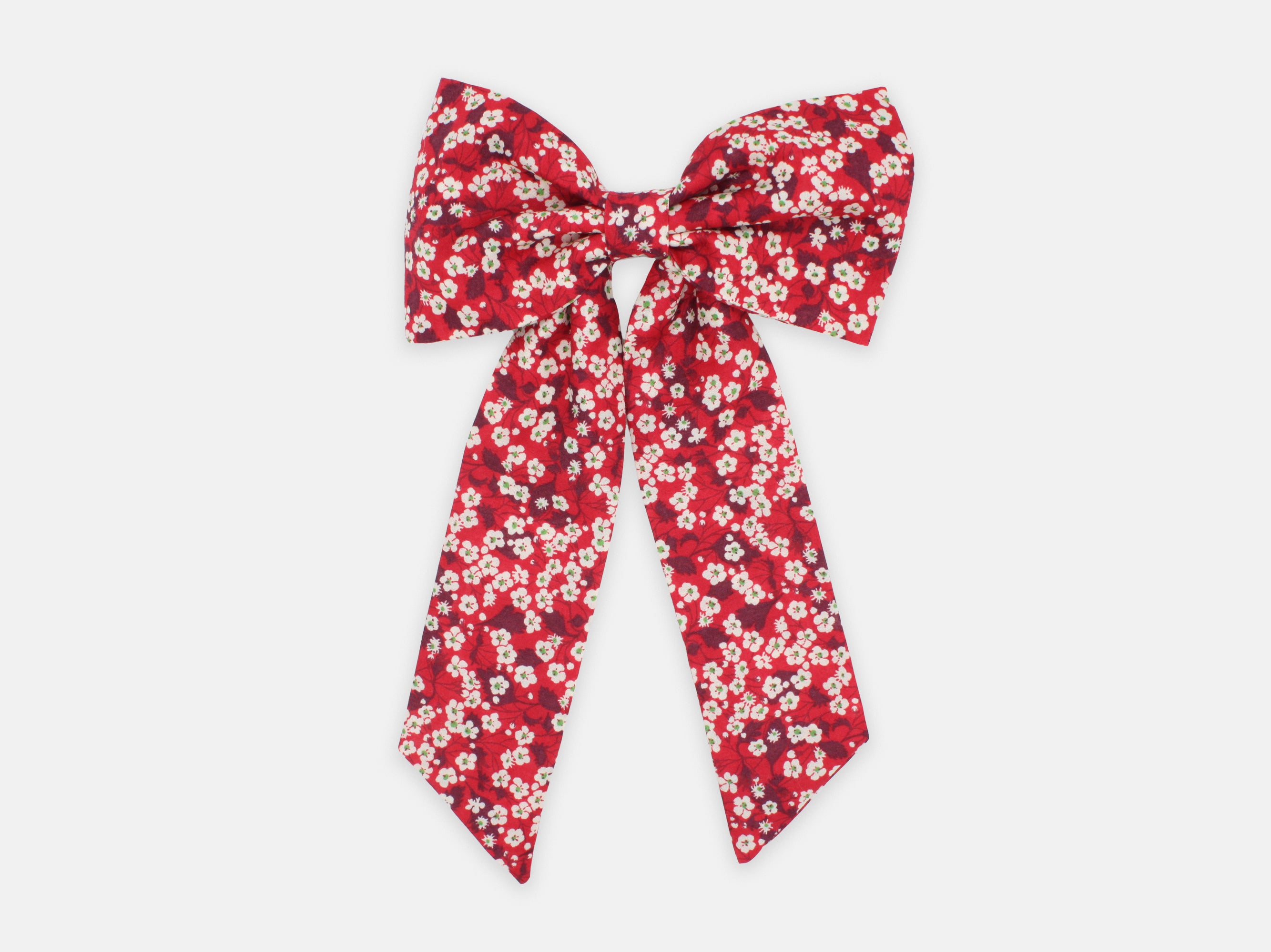 Large Bow Alligator Hair Clip, Liberty London Mitsi Valeria D Print | Holme & Moss