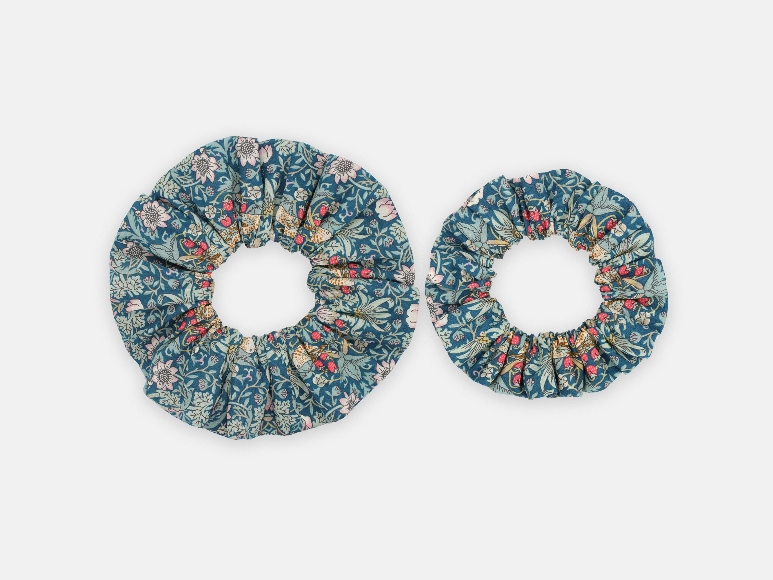 Large and Medium Scrunchie - Liberty London Strawberry Thief P Print | Holme & Moss