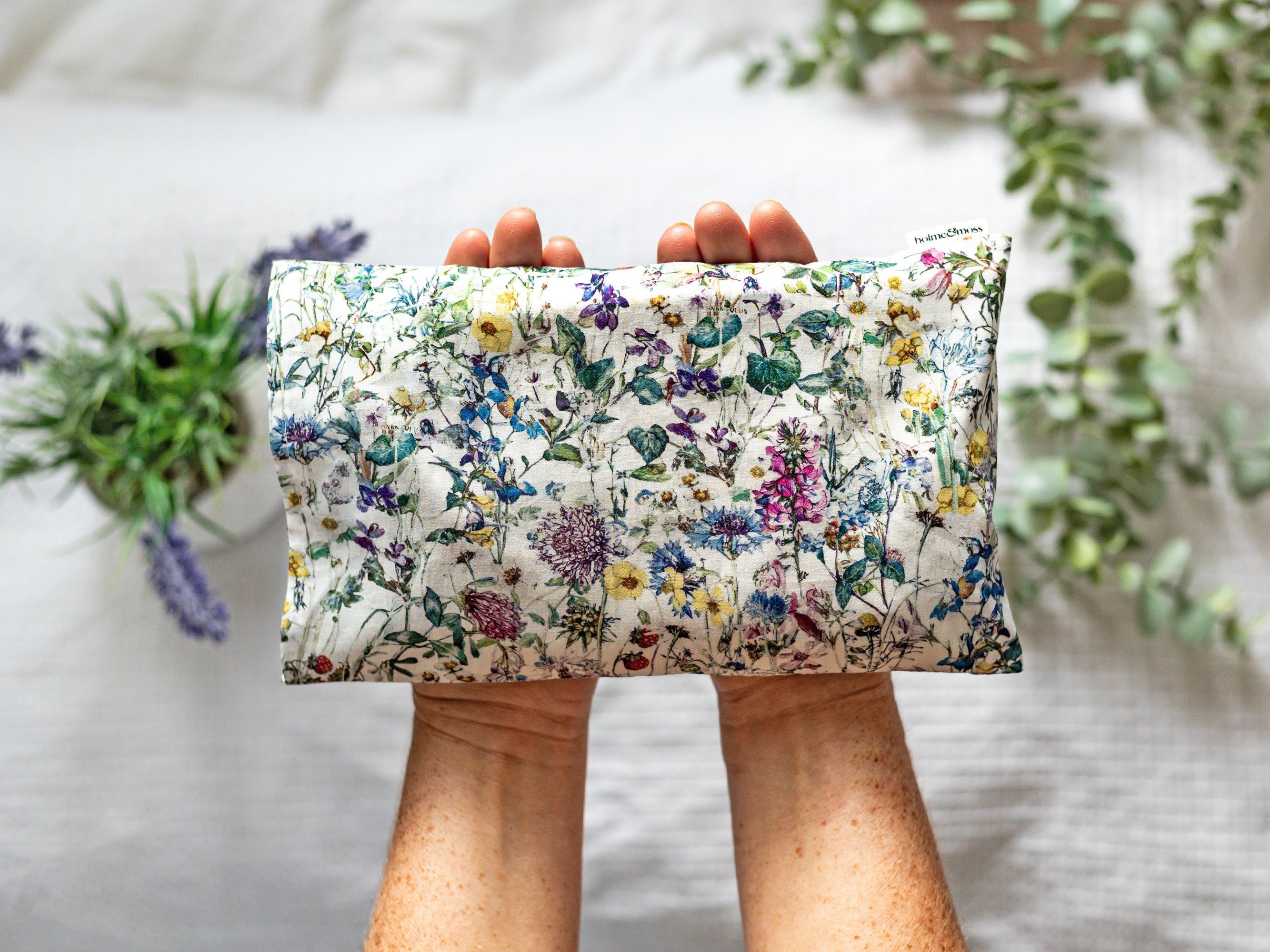 Lavender and Chamomile Scented Eye Pillow - Liberty Wild Flowers Print | Holme & Moss
