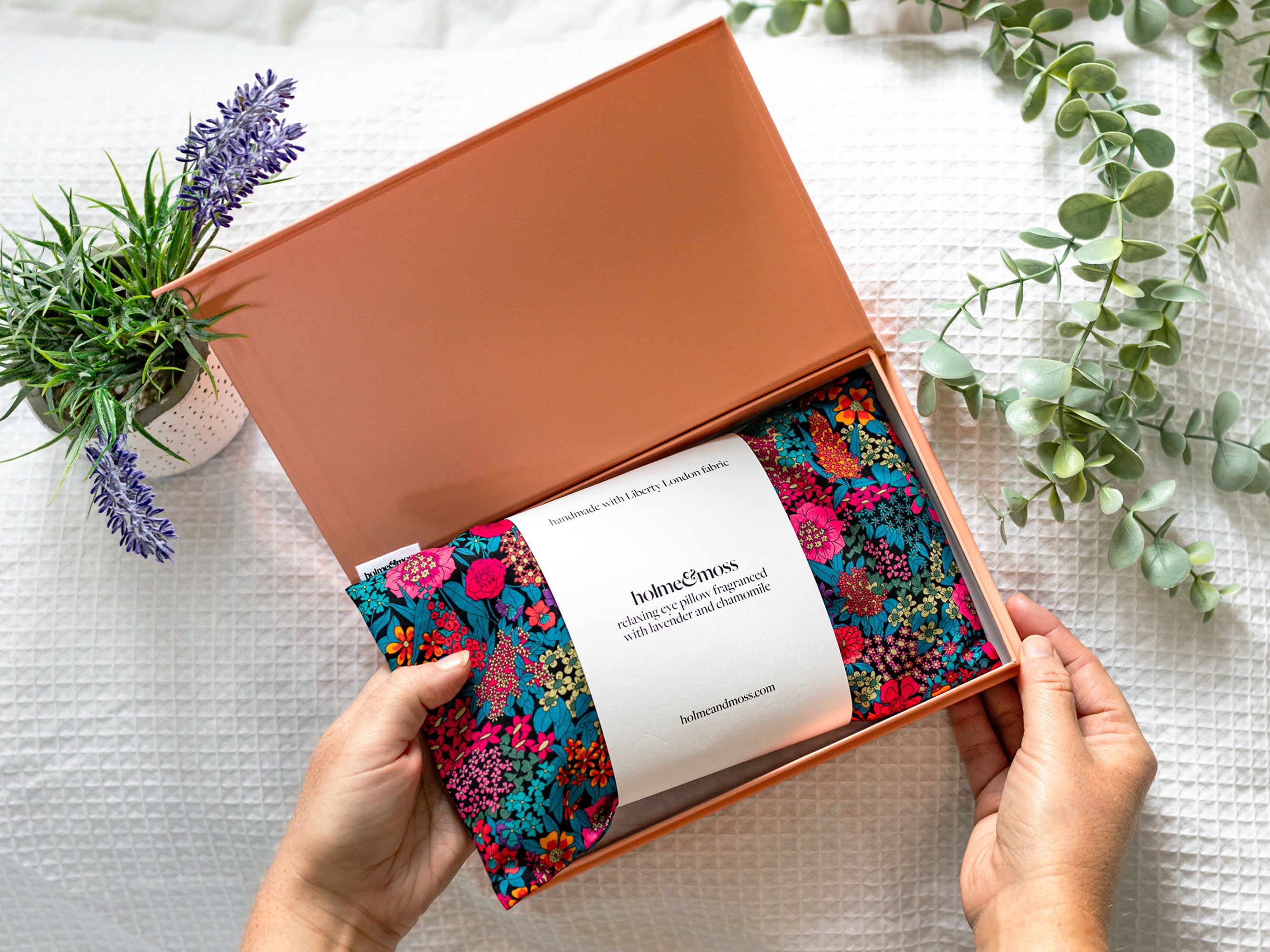 Lavender and Chamomile Scented Eye Pillow - Liberty Ciara C Print | Holme & Moss